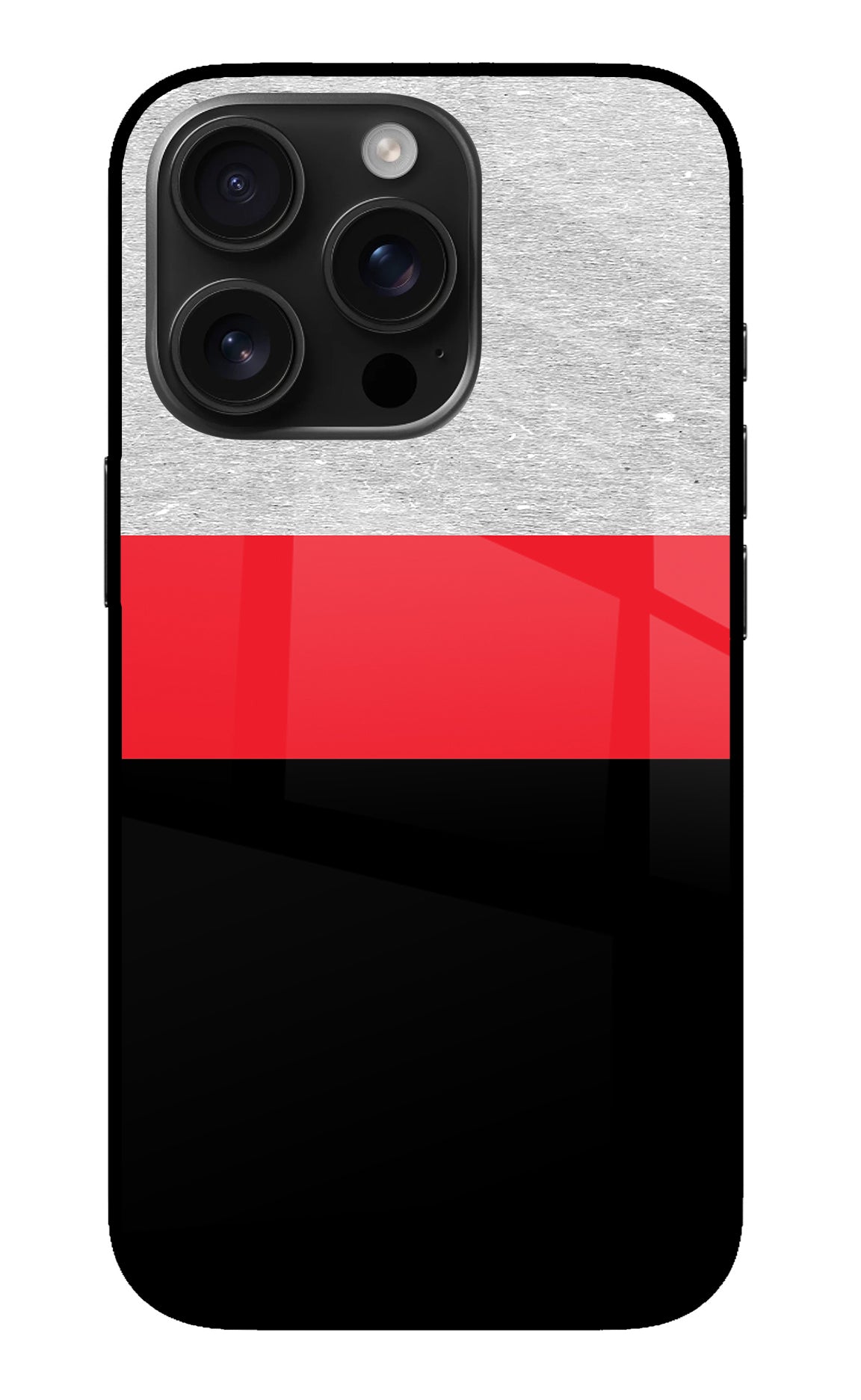 Tri Color Pattern iPhone 16 Pro Back Cover