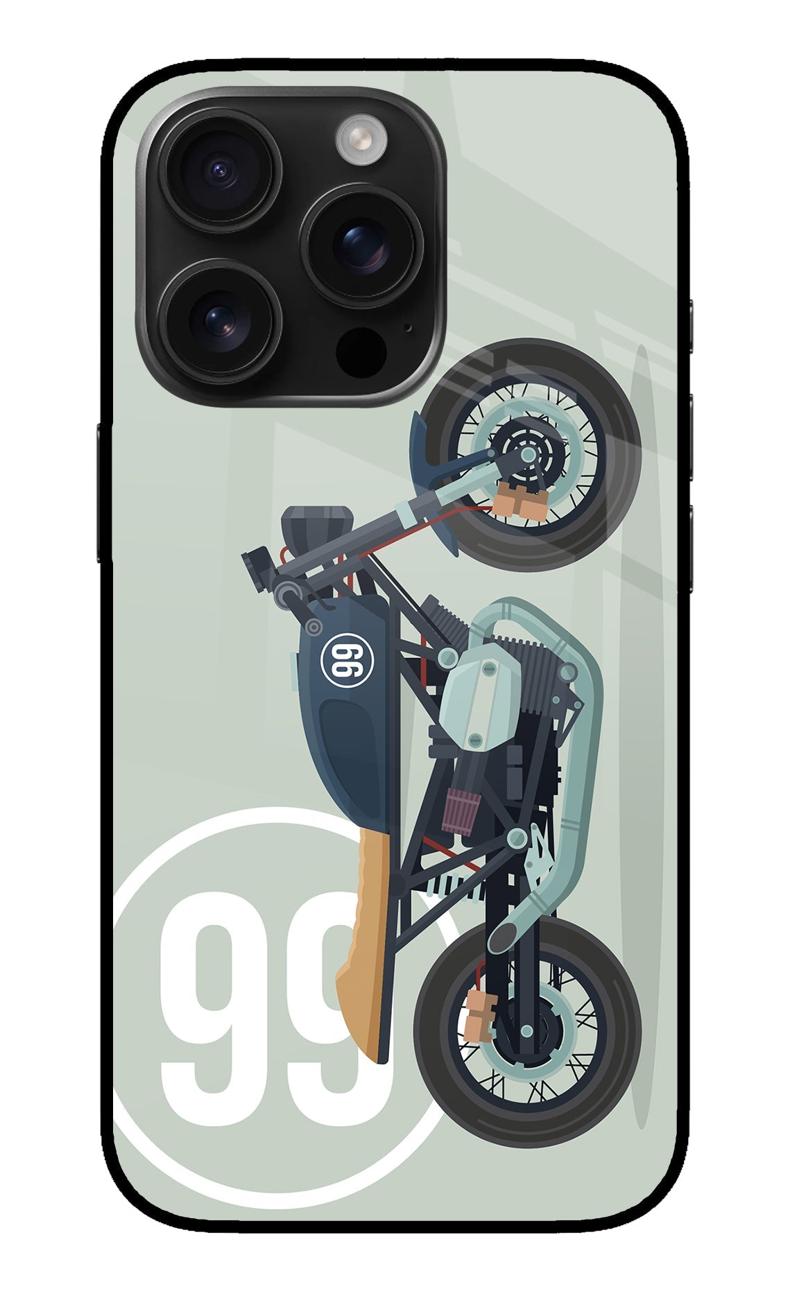 Classic Cafe Racer 99 iPhone 16 Pro Back Cover