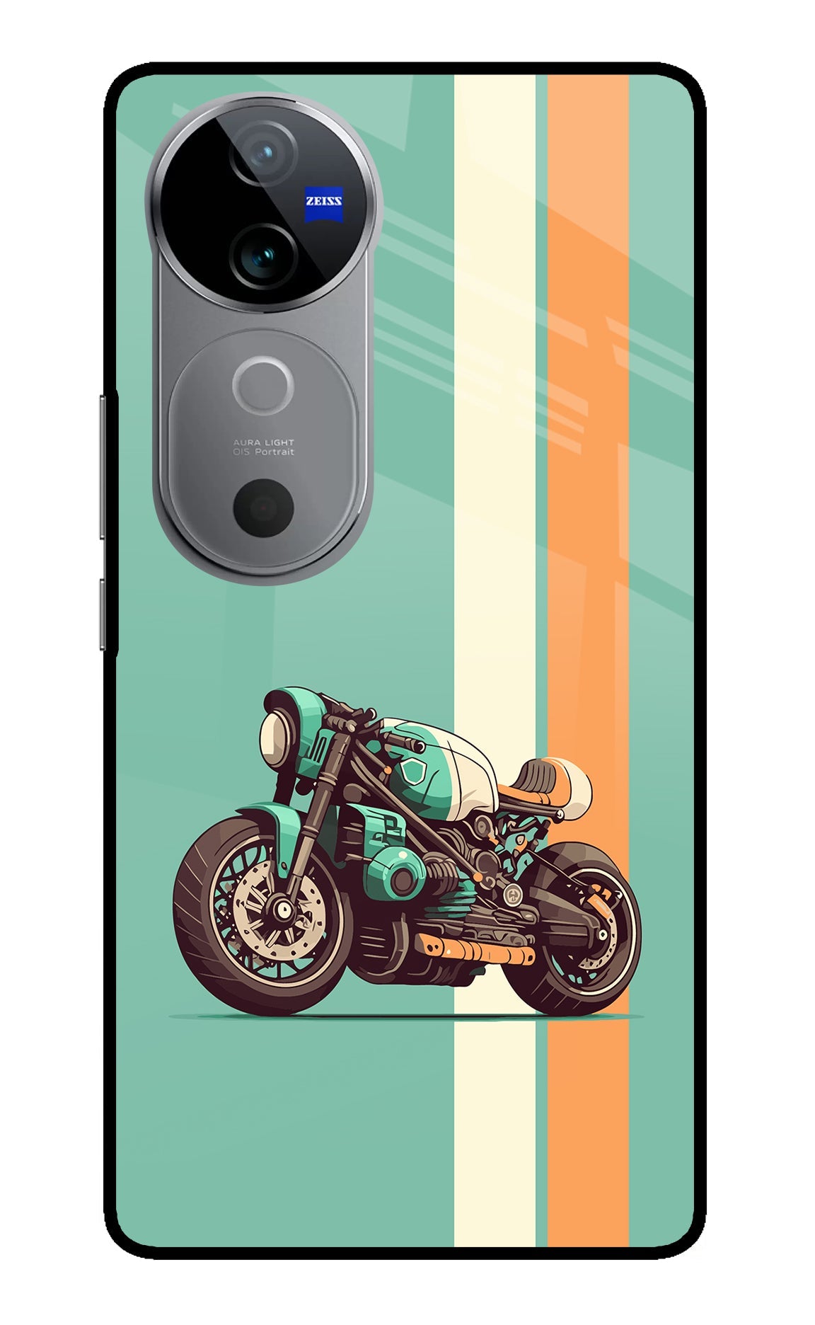 Striped Moto Drift Vivo V40 5G Back Cover
