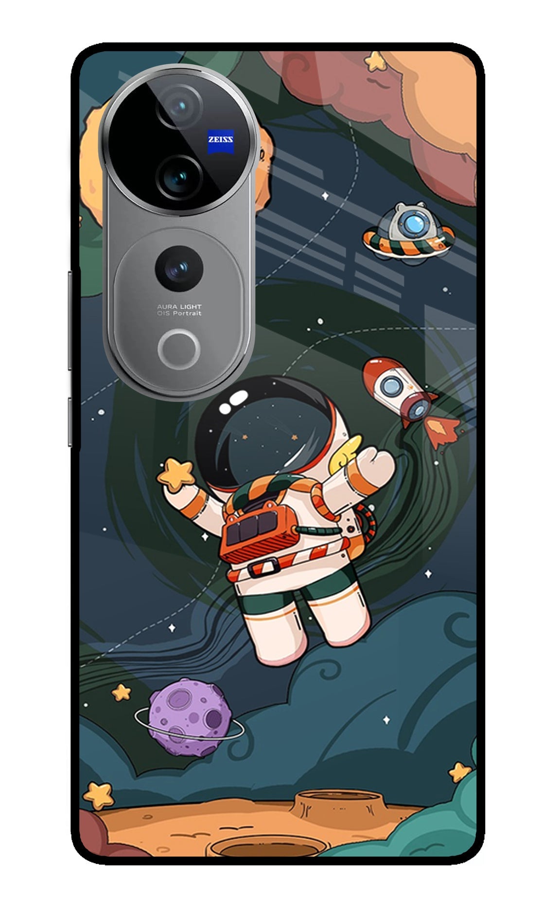 Cartoon Astronaut Vivo V40 Pro 5G Back Cover