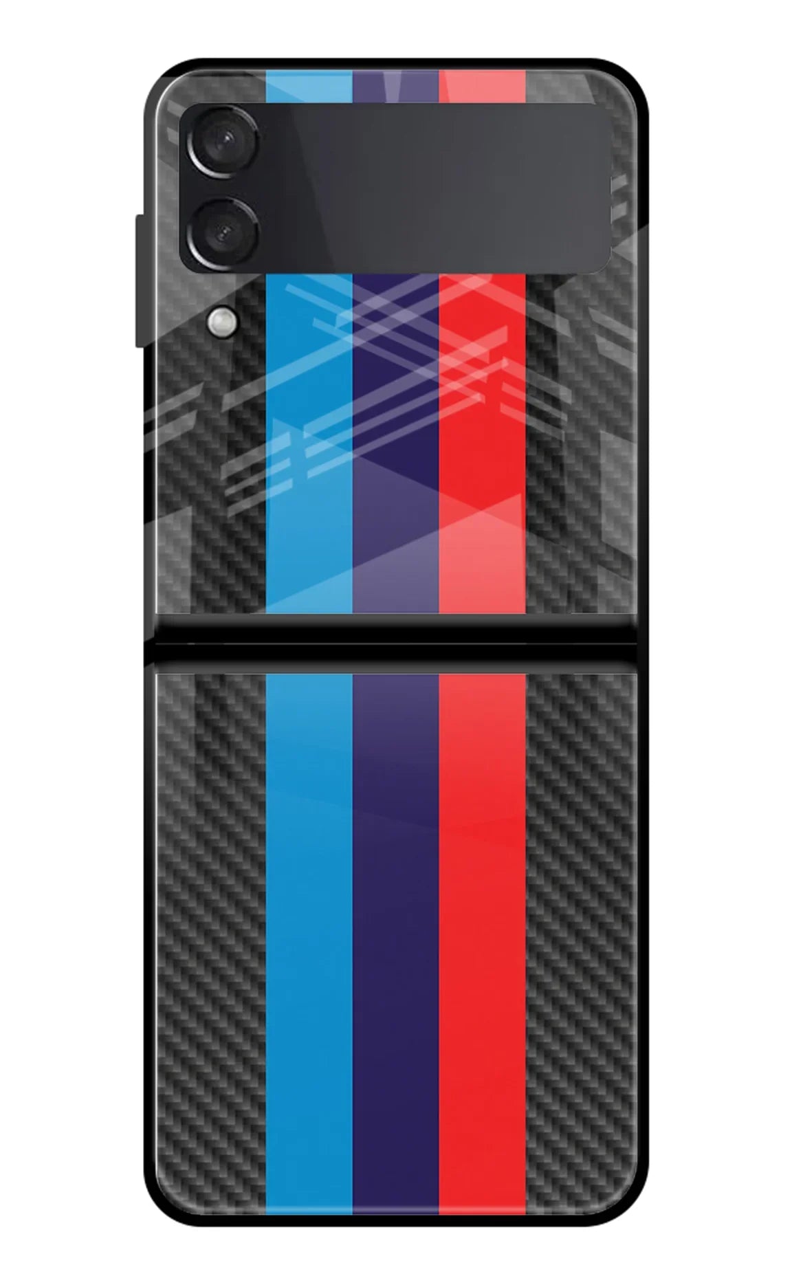 BMW Stripes Pattern Samsung Galaxy Z Flip3 Back Cover