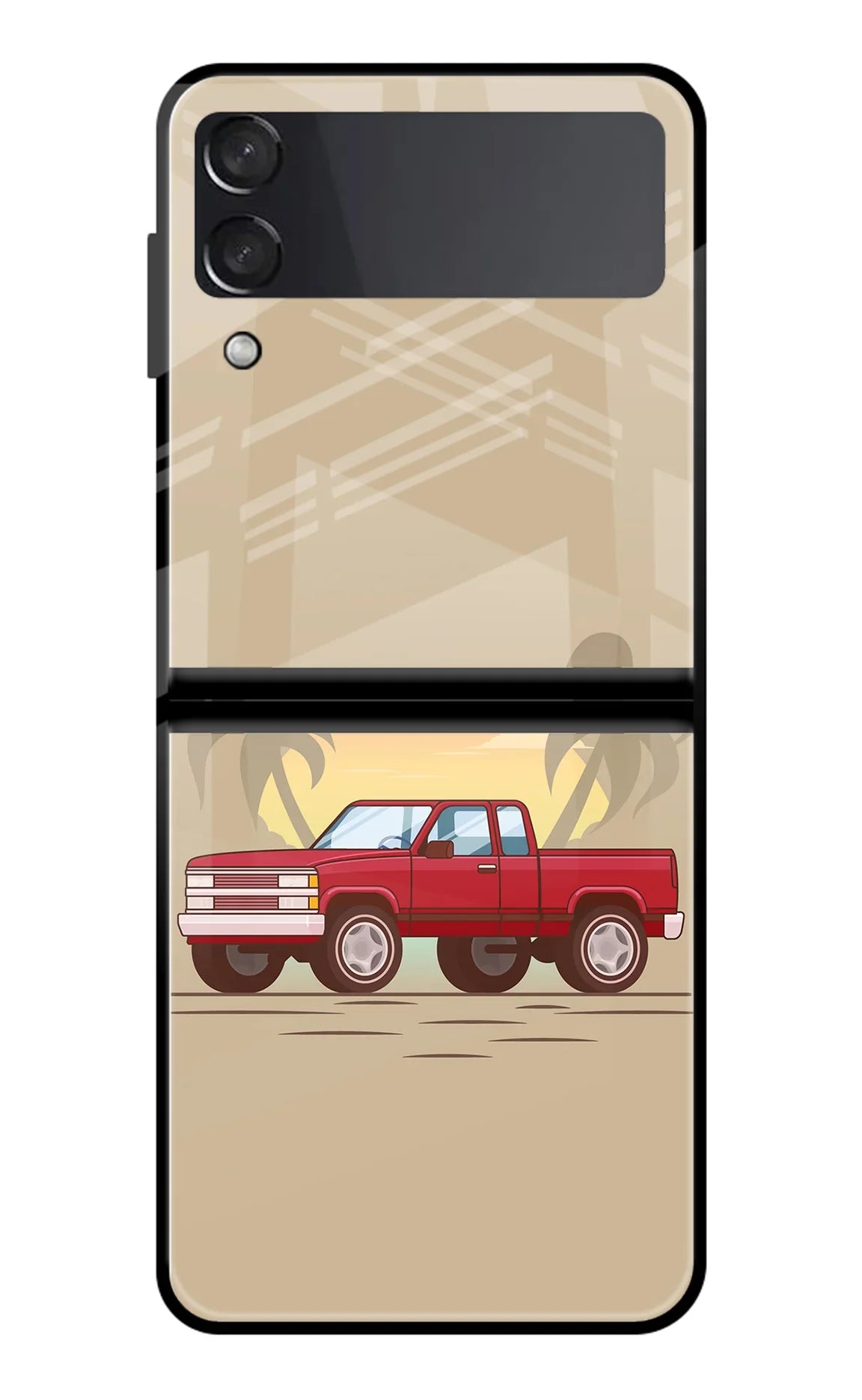 Desert Classic Drive Samsung Galaxy Z Flip3 Back Cover
