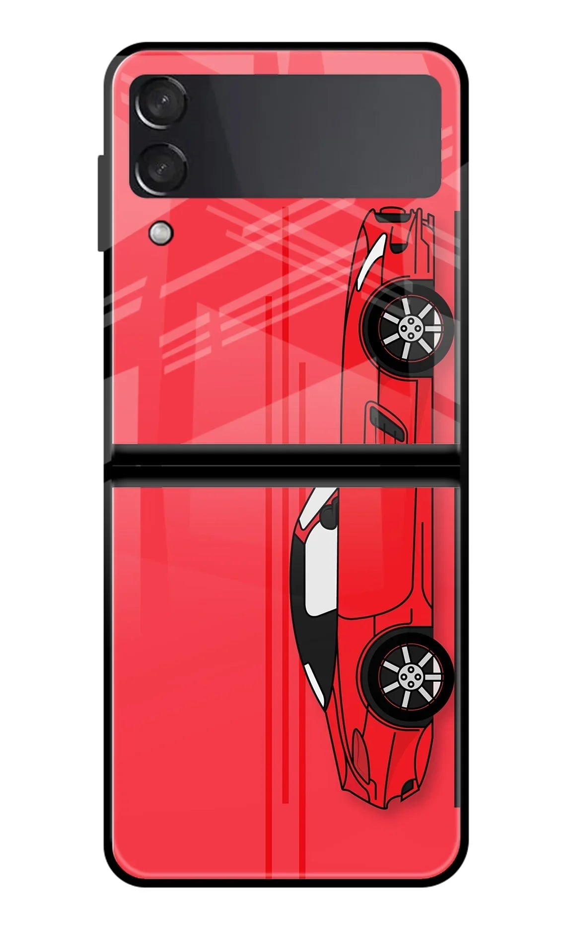 Red Velocity Samsung Galaxy Z Flip3 Back Cover