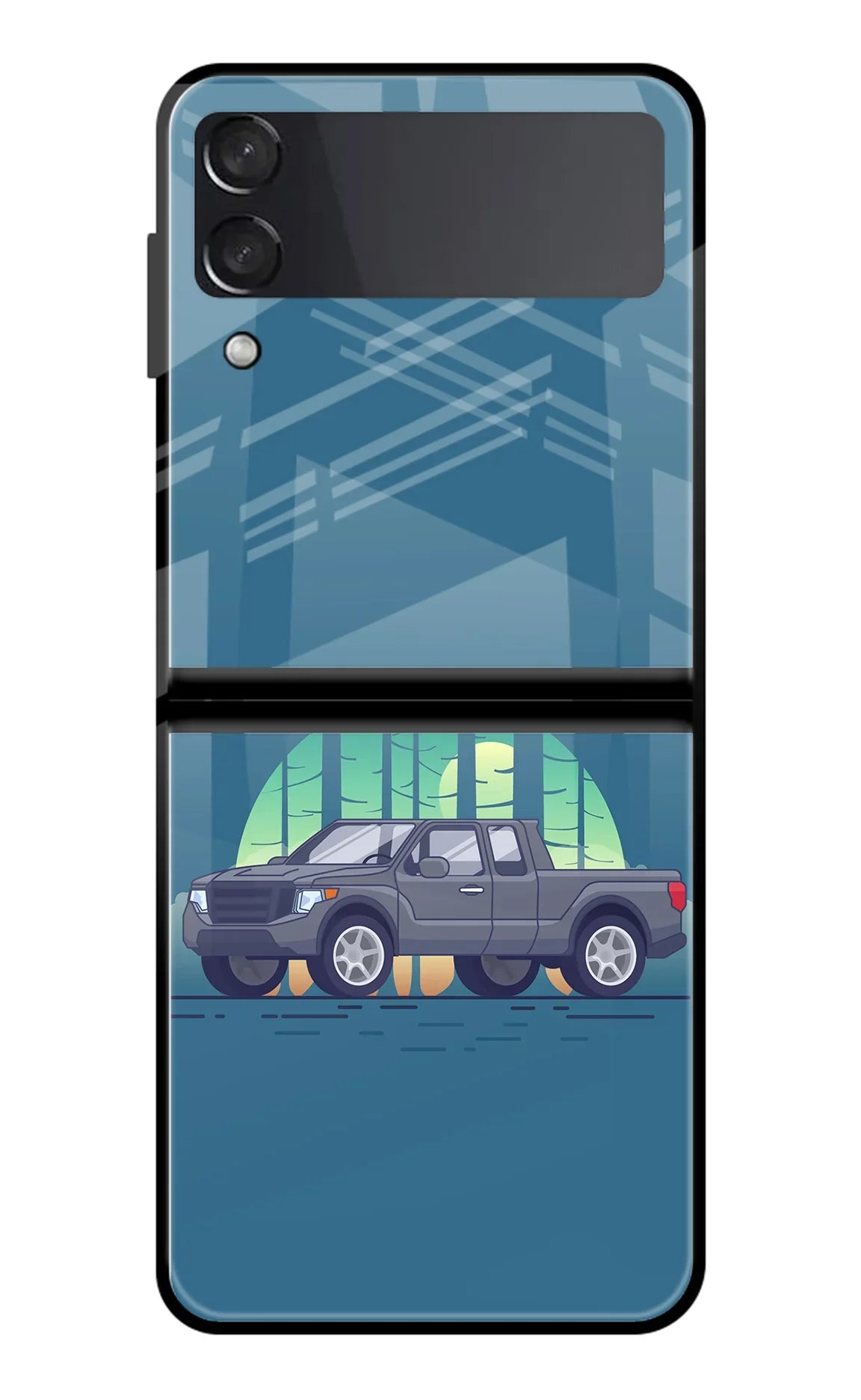 Retro Garage Vibe Samsung Galaxy Z Flip3 Back Cover