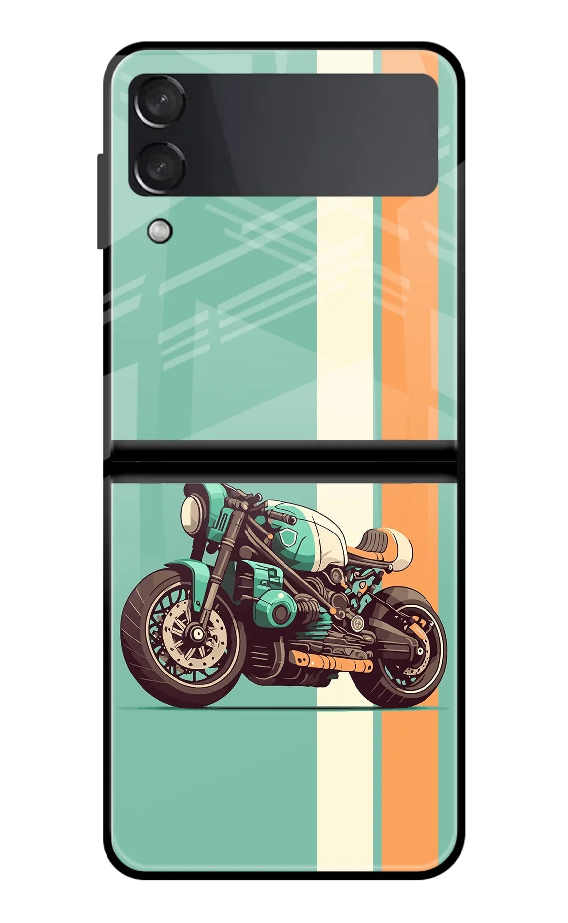 Striped Moto Drift Samsung Galaxy Z Flip4 Back Cover