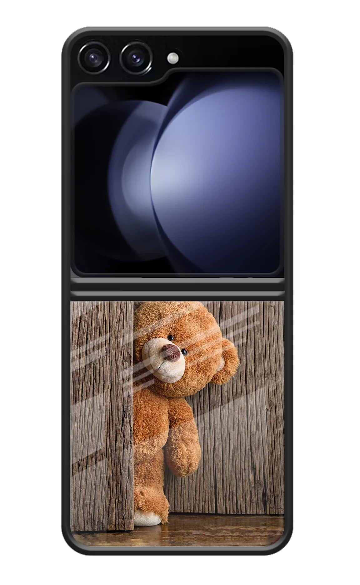Teddy Wooden Samsung Galaxy Z Flip5 Back Cover