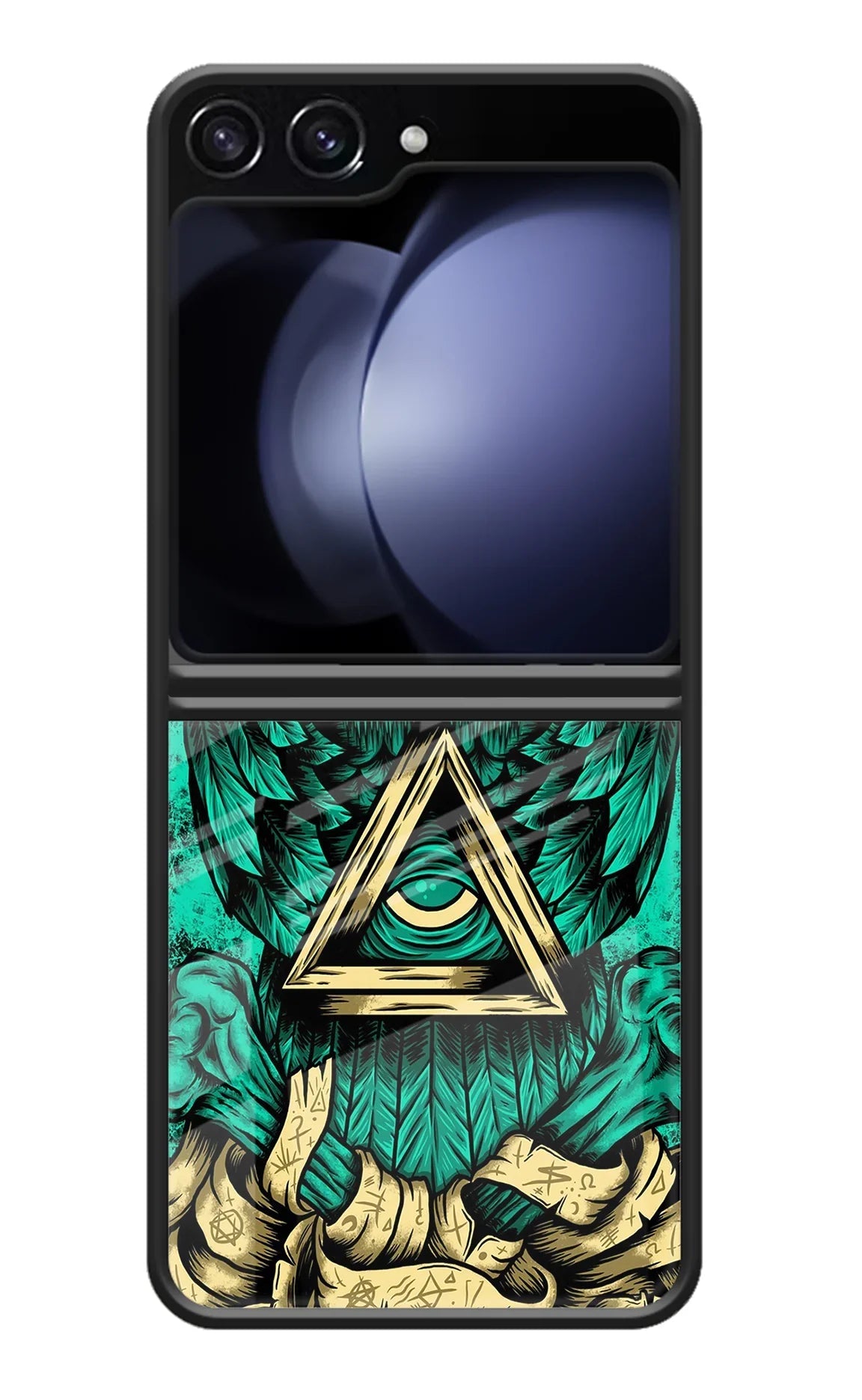 Green Owl Samsung Galaxy Z Flip5 Back Cover