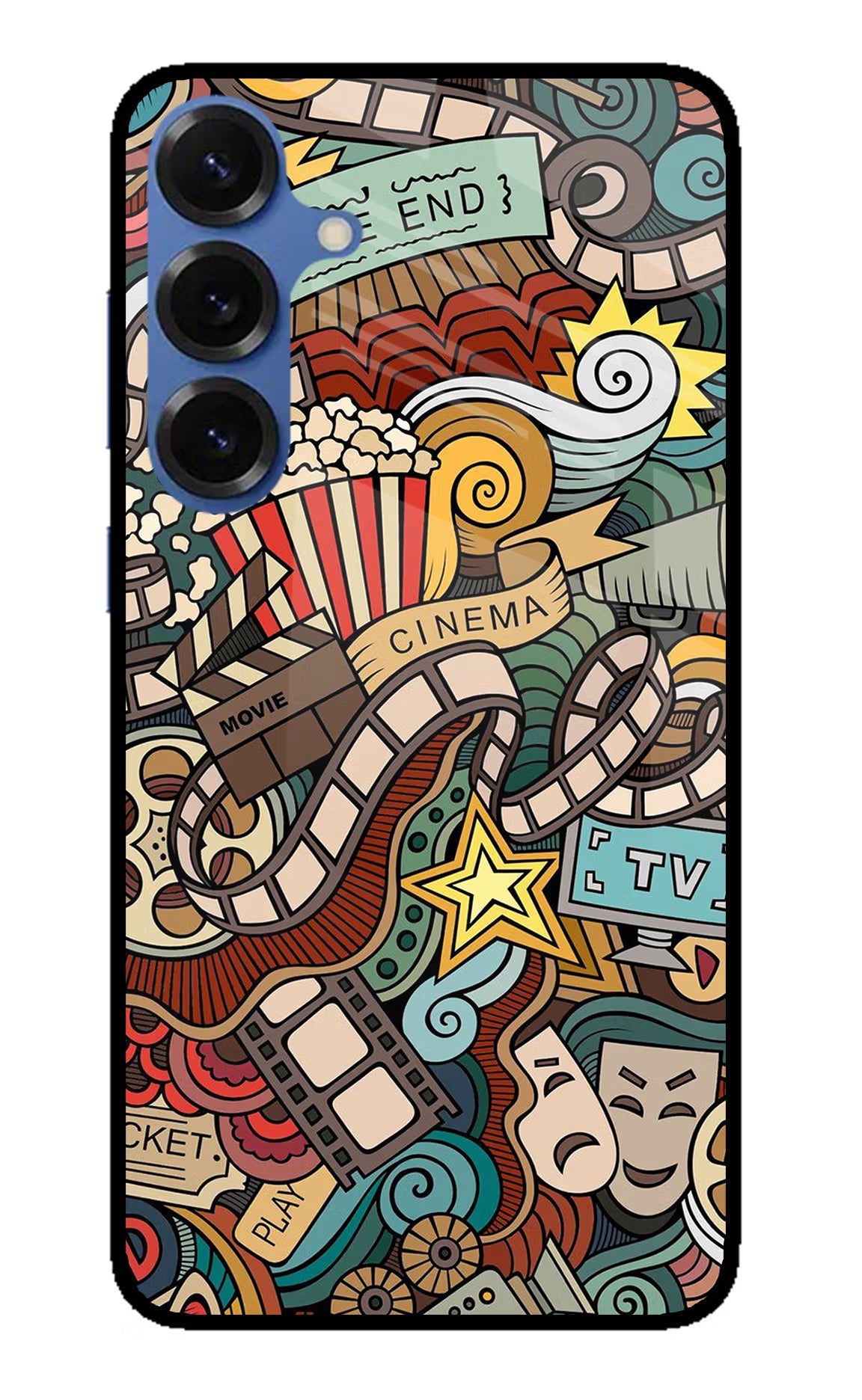 Cinema Abstract Samsung S25 Glass Case