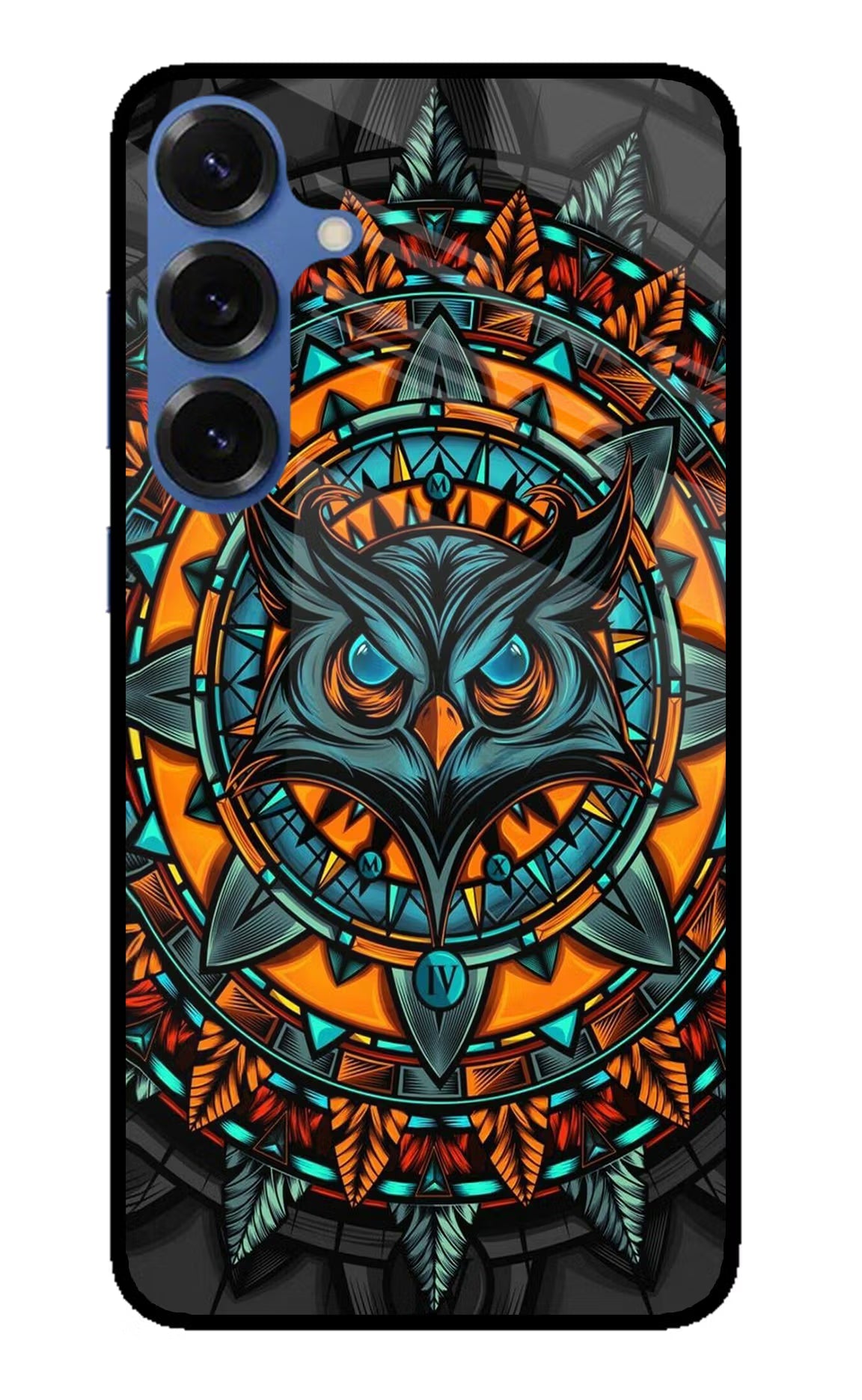 Angry Owl Art Samsung S25 Glass Case