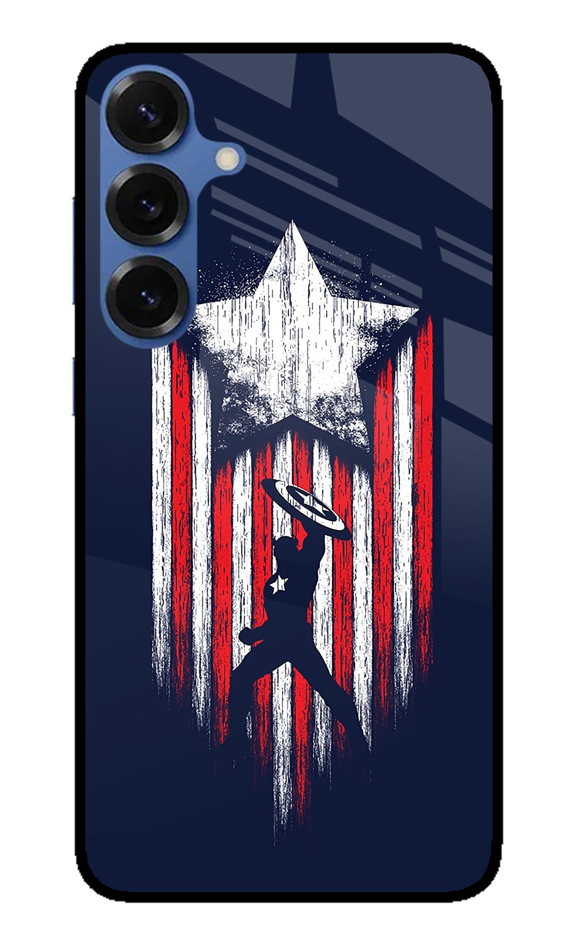 Captain America Marvel Art Samsung S25 Back Cover