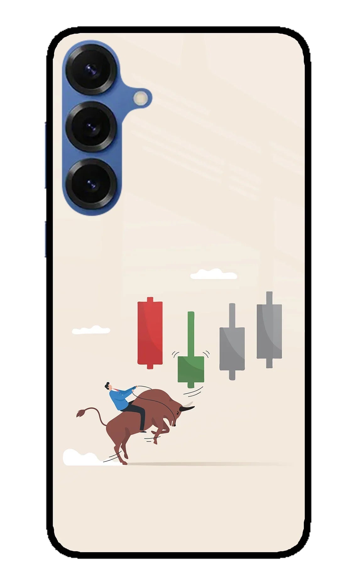 Bull Trading Momentum Samsung S25 Glass Case