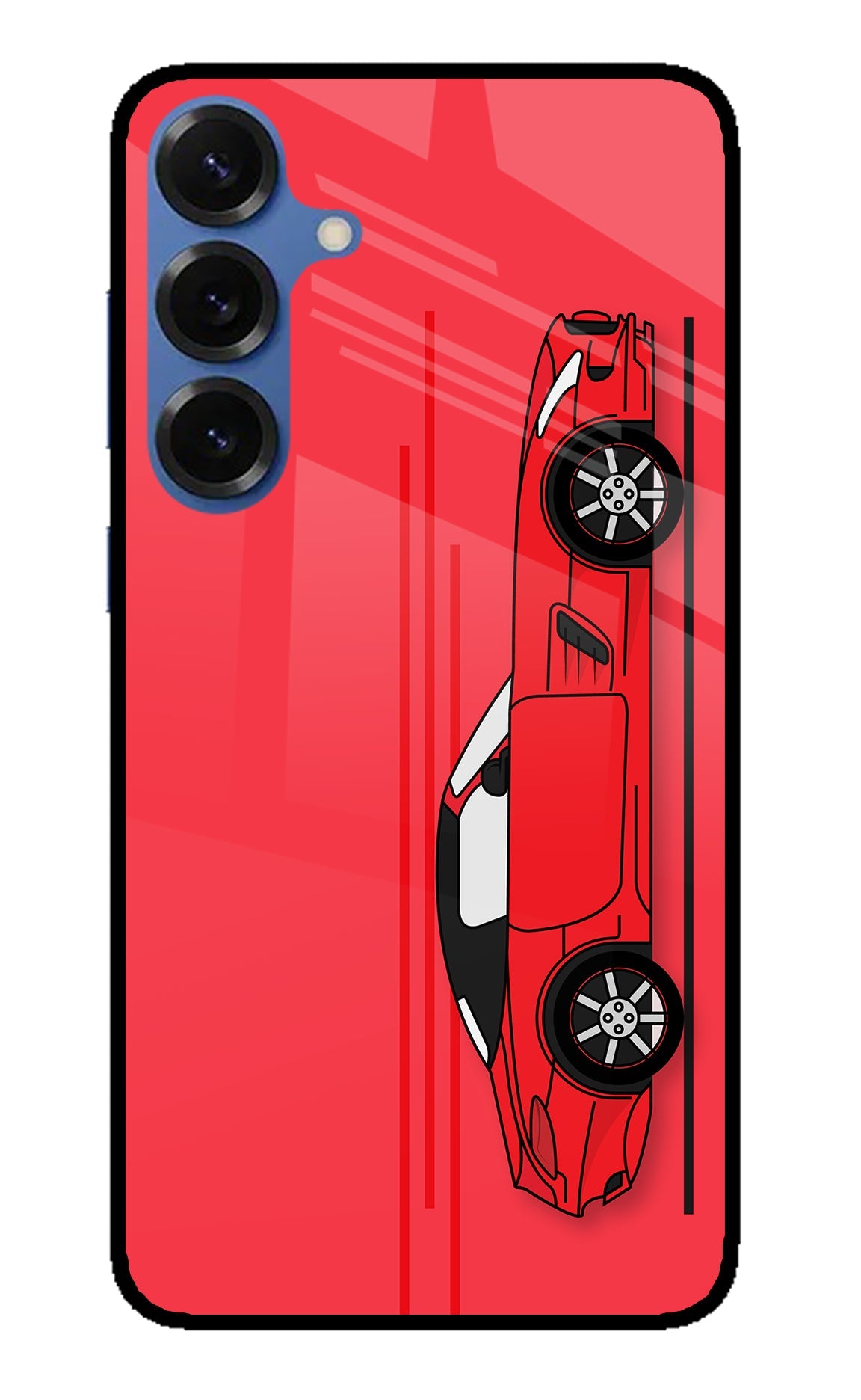 Red Velocity Samsung S25 Back Cover