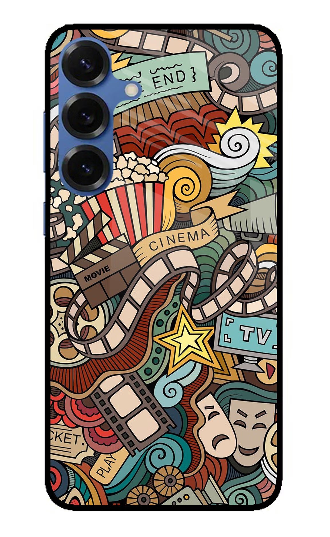 Cinema Abstract Samsung S25 Plus Glass Case