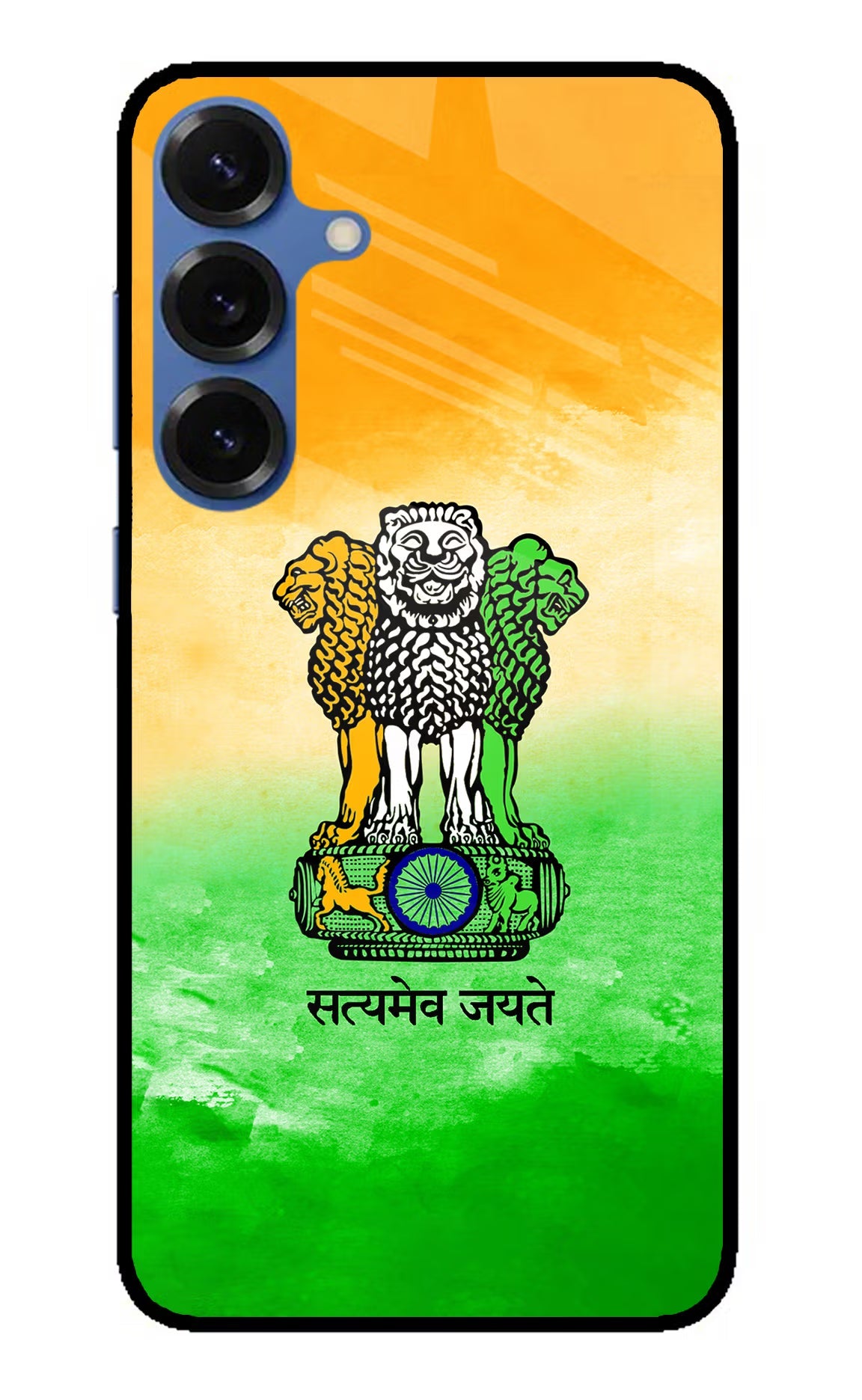 Satyamev Jayate Flag Samsung S25 Plus Glass Case