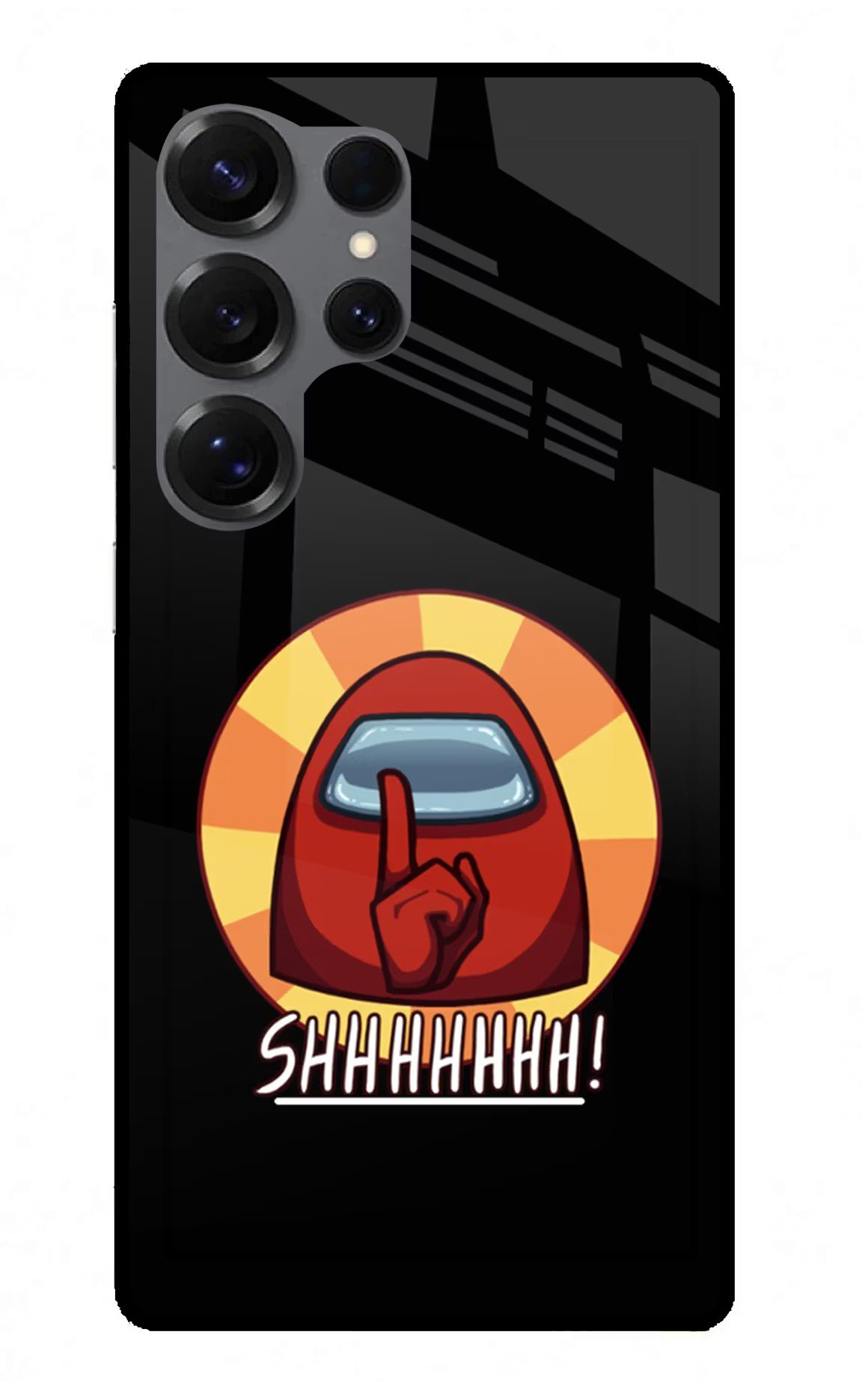 Among Us Shhh! Samsung S25 Ultra Glass Case