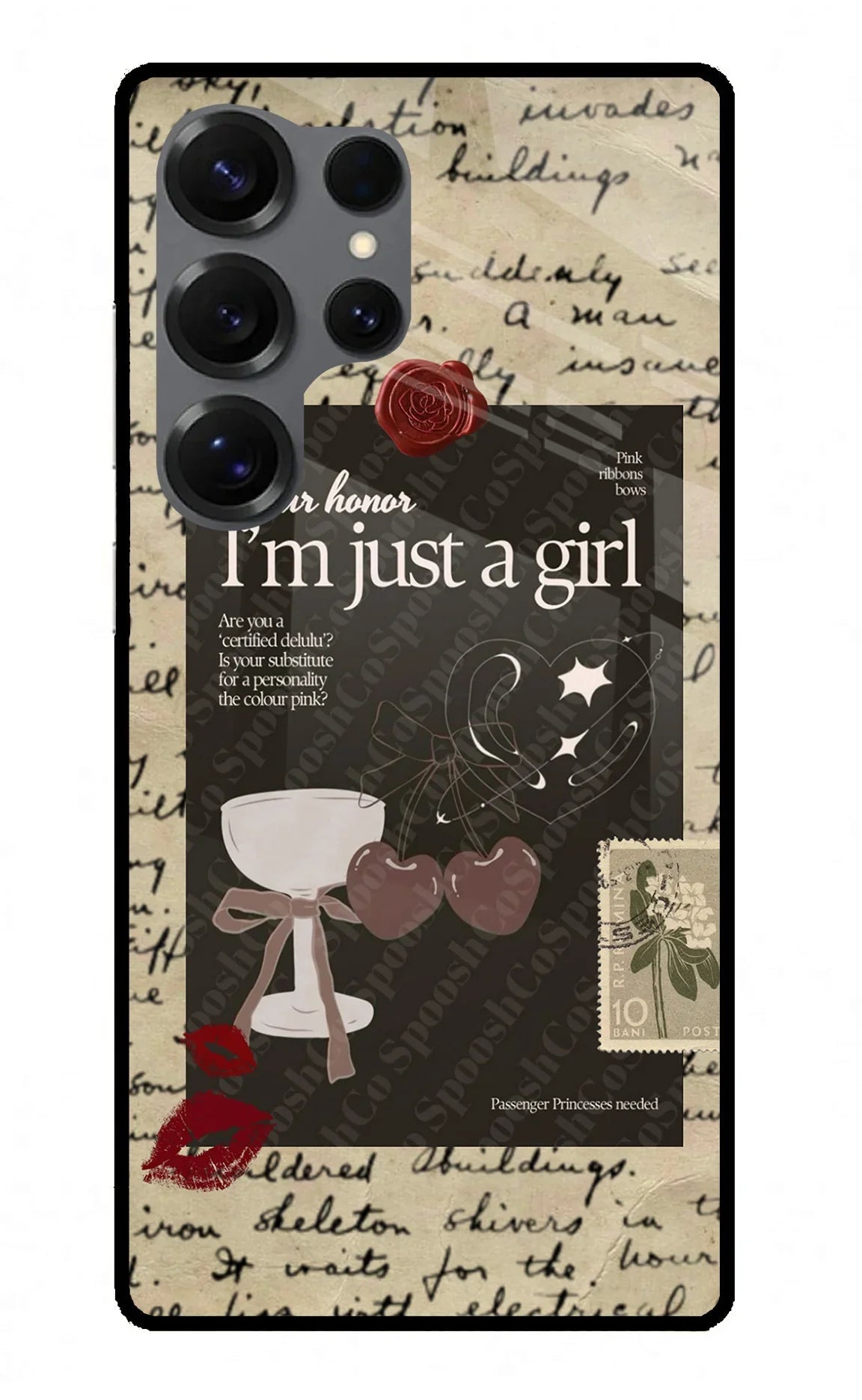 I am just a girl Samsung S25 Ultra Back Cover