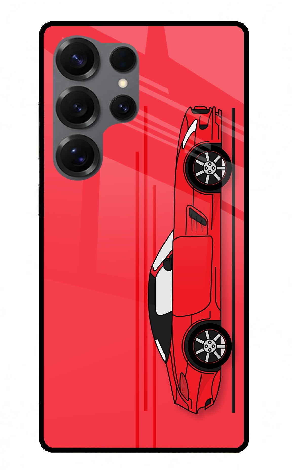 Red Velocity Samsung S25 Ultra Back Cover