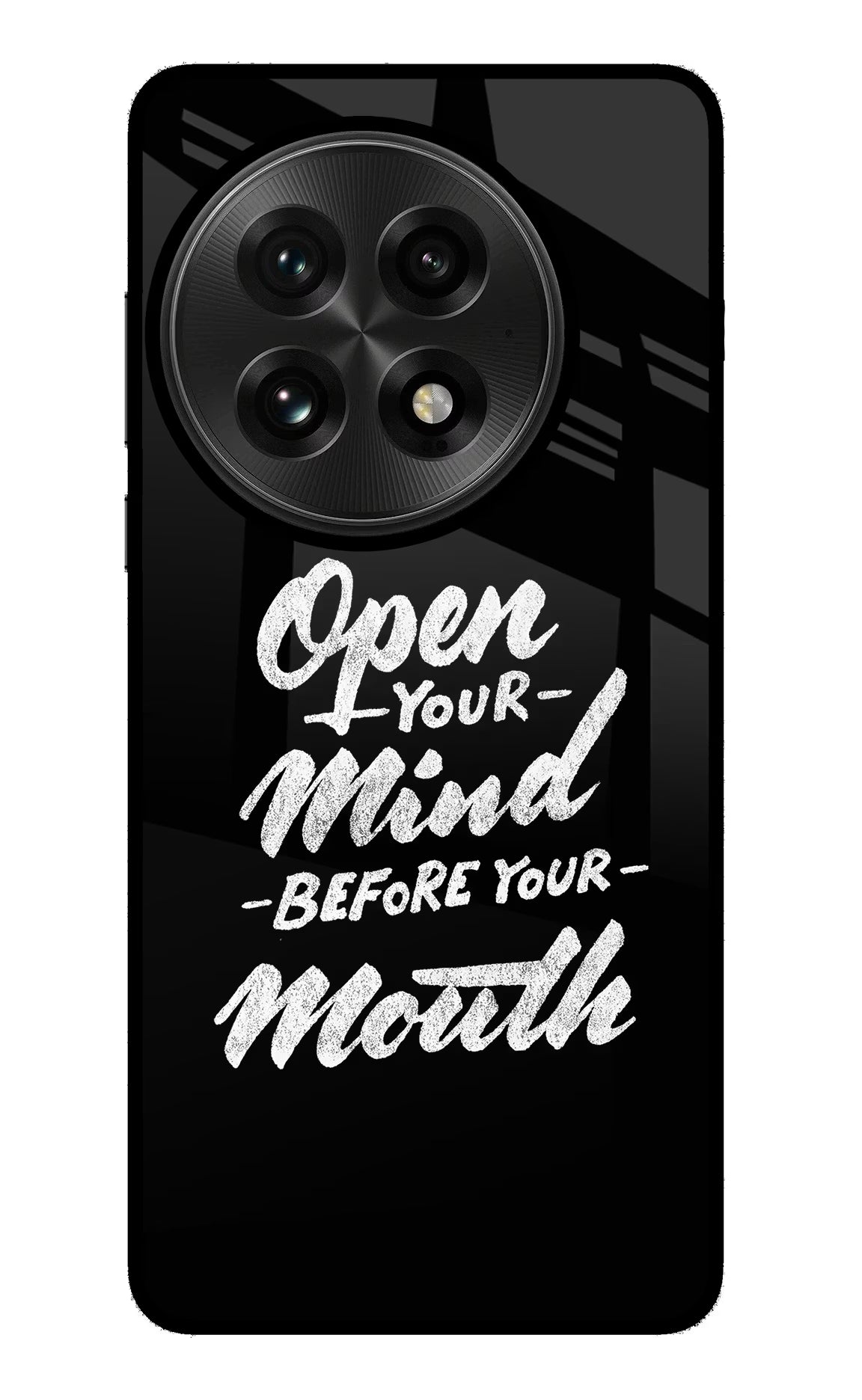 Open Your Mind Before Your Mouth OnePlus 13 Back Cover
