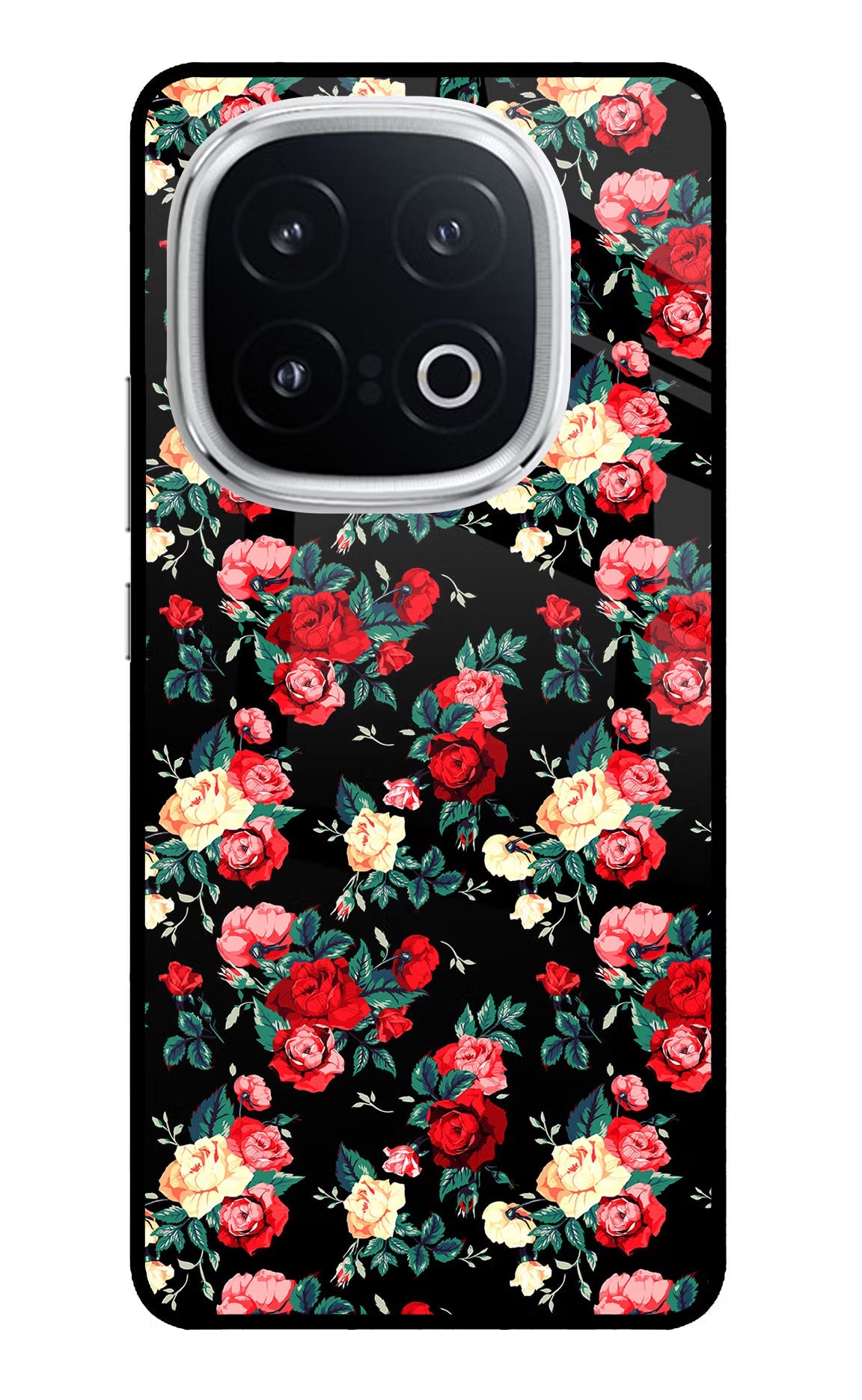 Rose Pattern iQOO 13 5G Back Cover