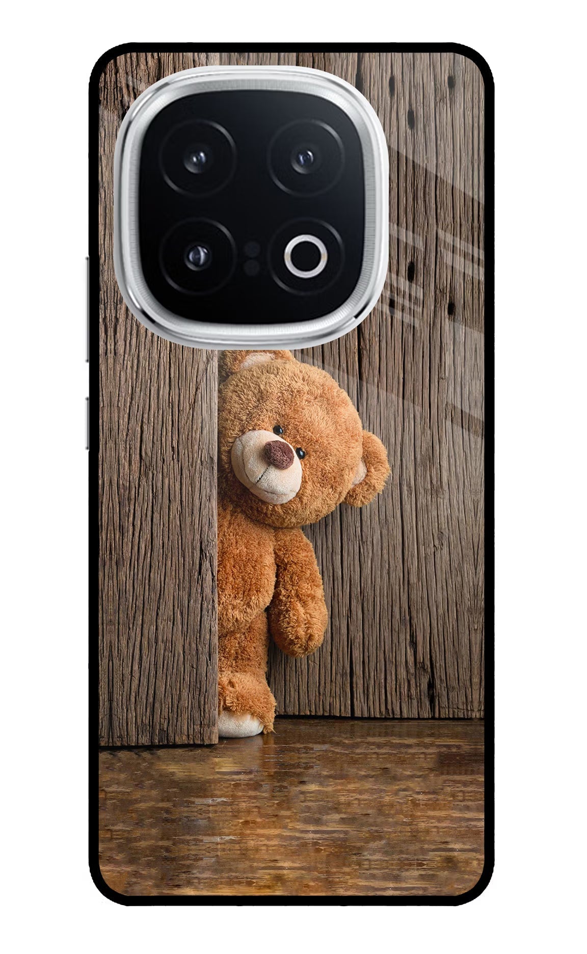 Teddy Wooden iQOO 13 5G Glass Case