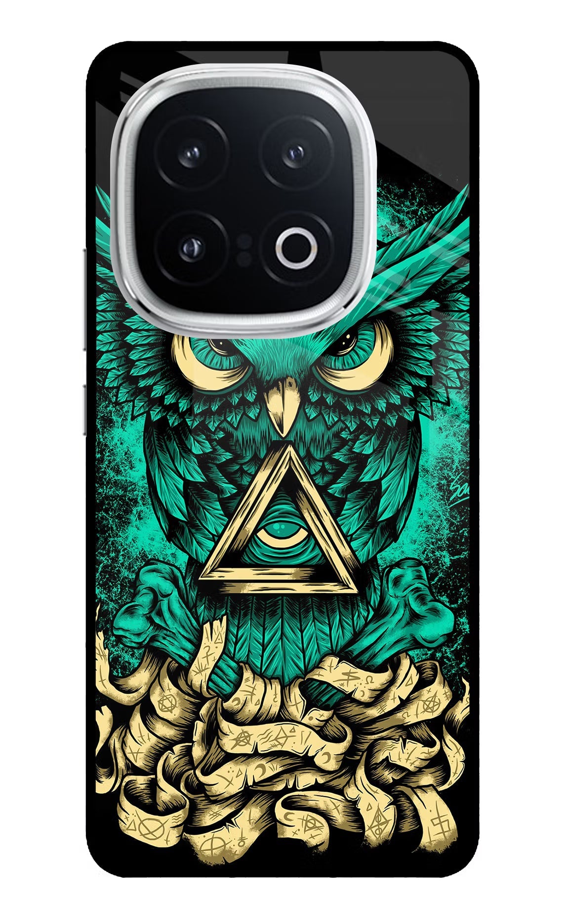 Green Owl iQOO 13 5G Glass Case