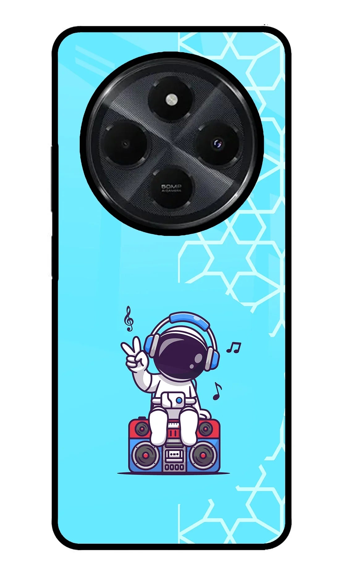 Cute Astronaut Chilling Redmi 14C 5G Back Cover