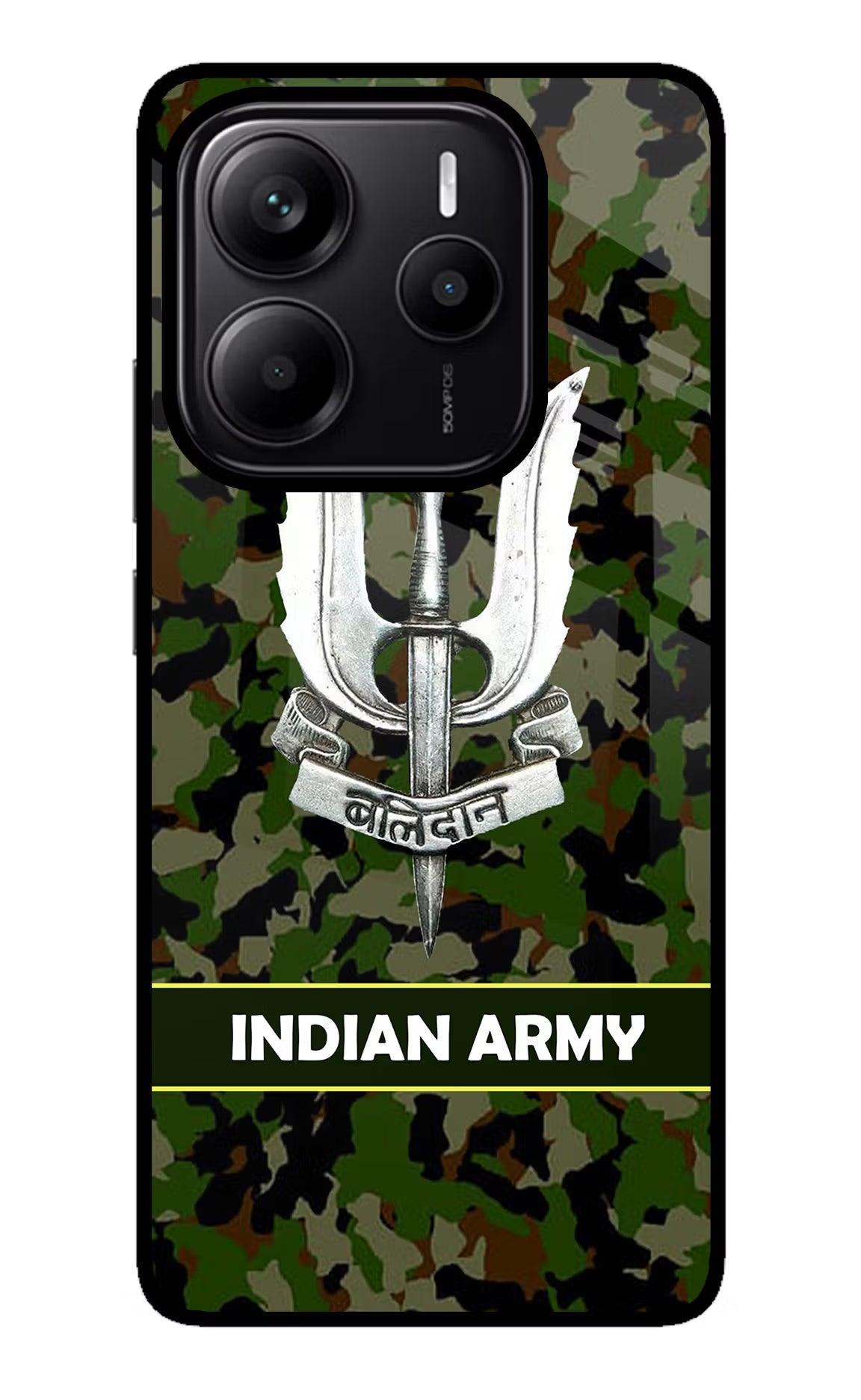 Balidan Indian Logo Redmi Note 14 5G Glass Case
