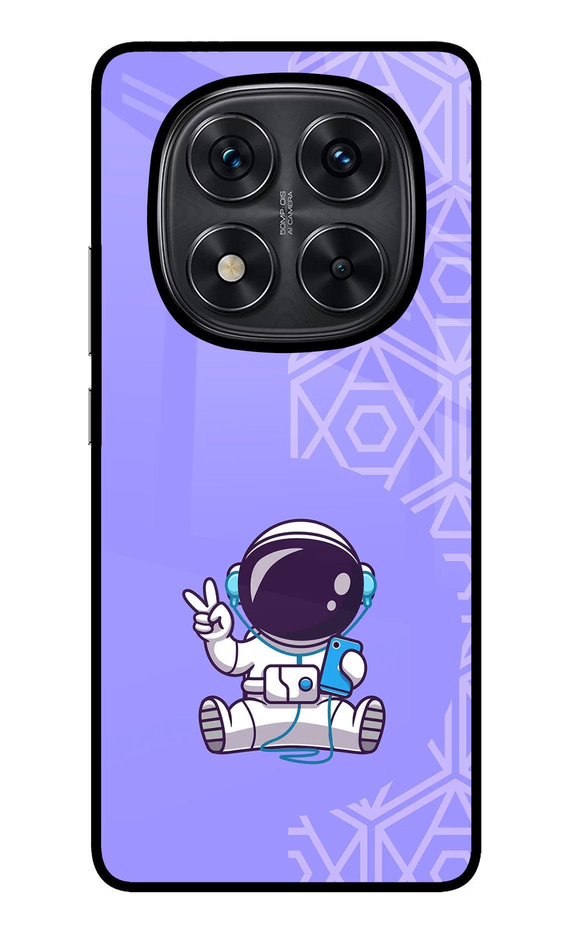 Cute Astronaut Chilling Redmi Note 14 Pro 5G Back Cover
