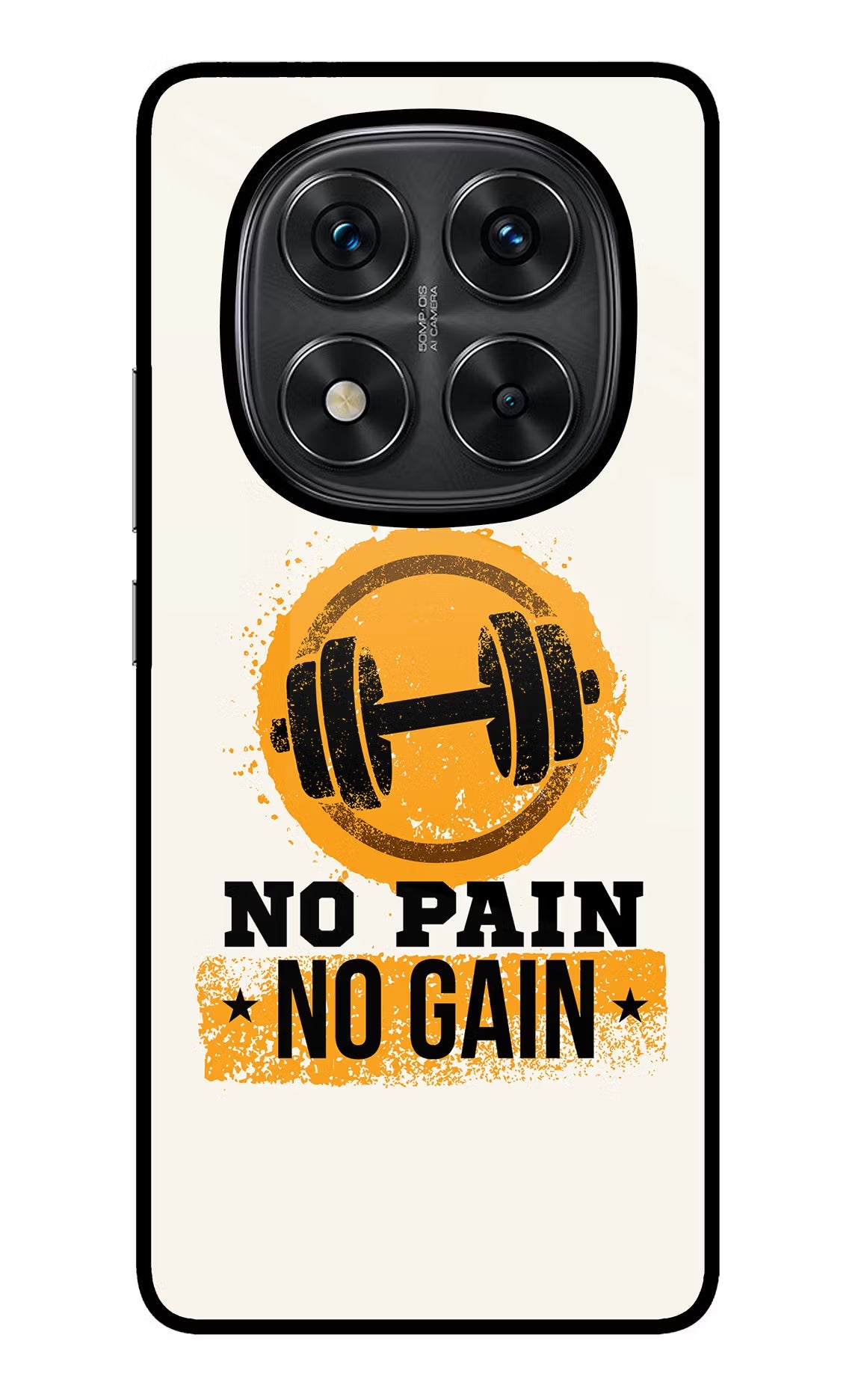 No Pain No Gain Redmi Note 14 Pro 5G Glass Case