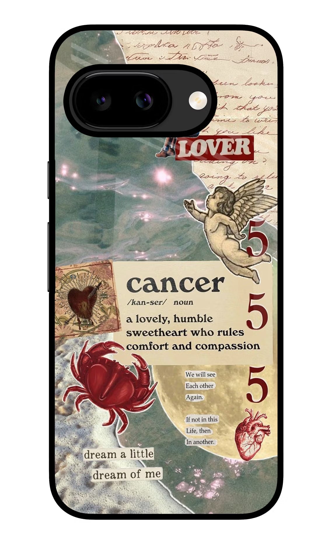 Cancer Zodiac Google Pixel 9a Back Cover Glass Case - Hello Swanky
