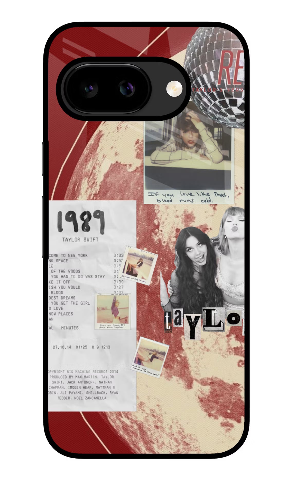 Taylor Swift Google Pixel 9a Back Cover Glass Case - Hello Swanky