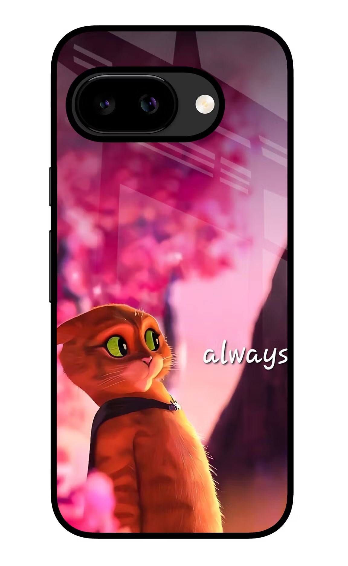 Always Cat Google Pixel 9a Back Cover Glass Case - Hello Swanky