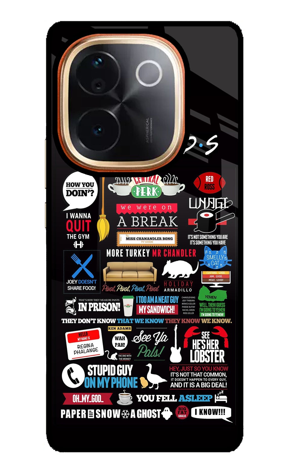 FRIENDS IQOO Z9S Pro 5G Back Cover