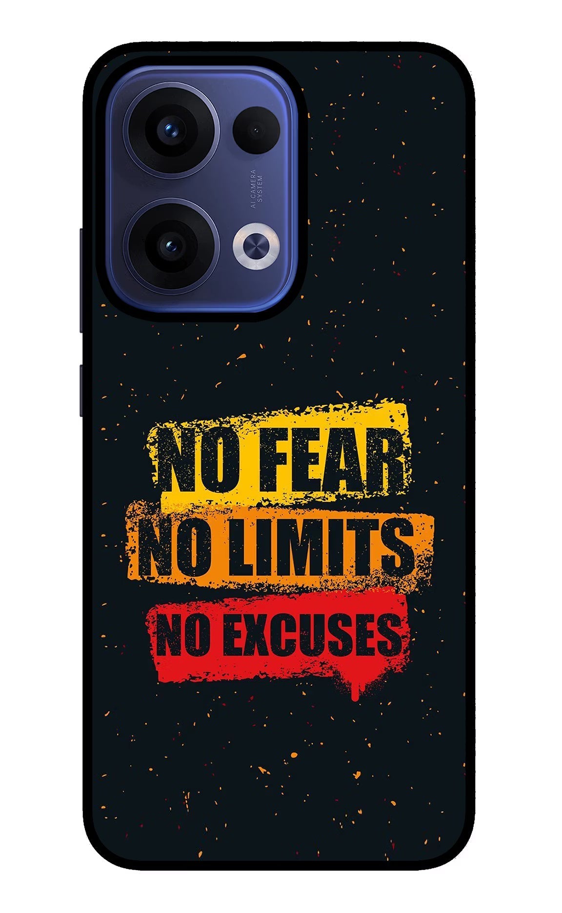 No Fear No Limits No Excuse Oppo Reno13 5G Back Cover