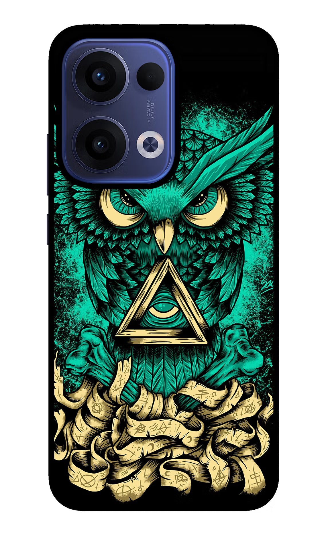 Green Owl Oppo Reno13 5G Back Cover