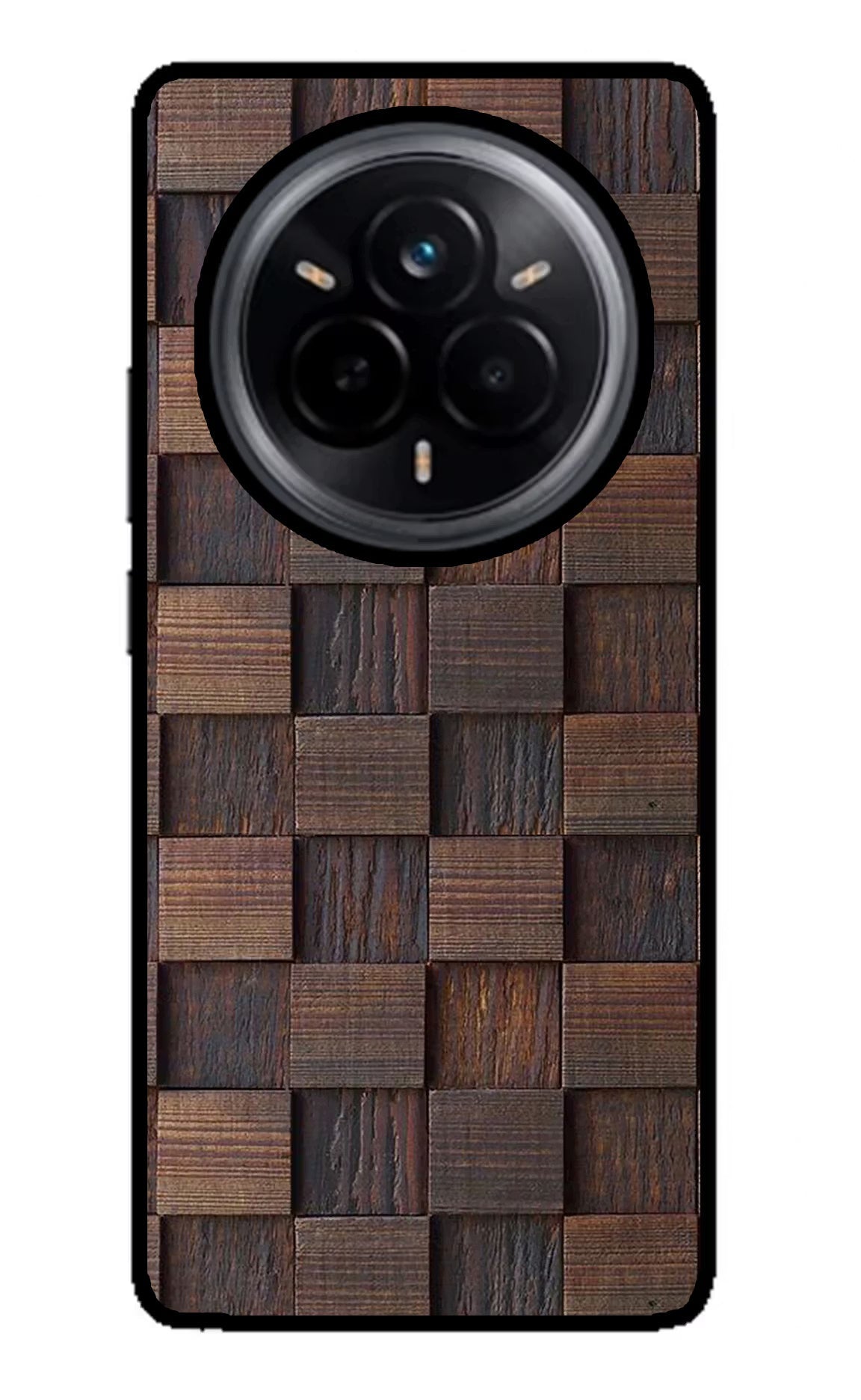 Wooden Cube Design Realme 14 Pro 5G Back Cover