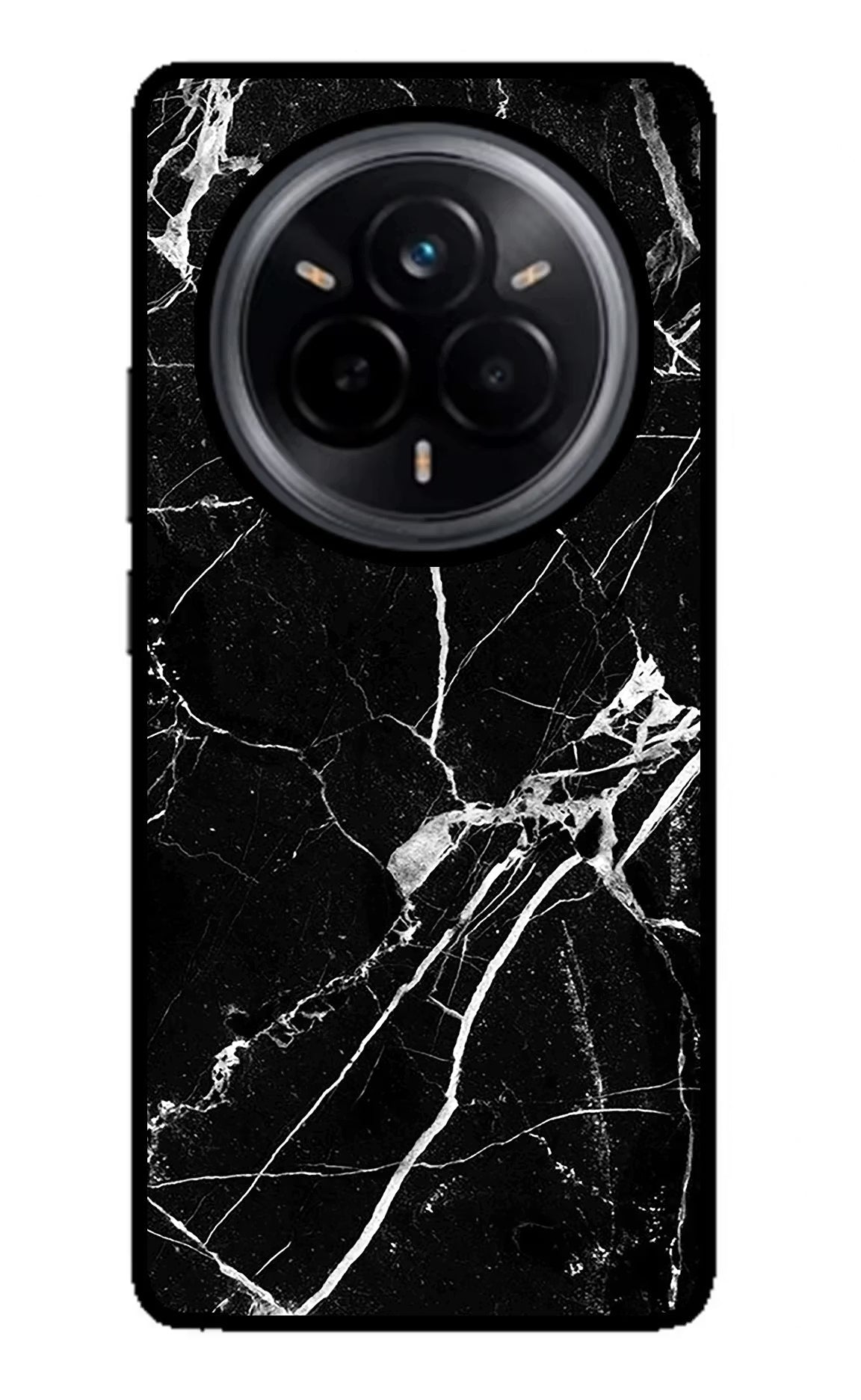 Black Marble Pattern Realme 14 Pro 5G Back Cover