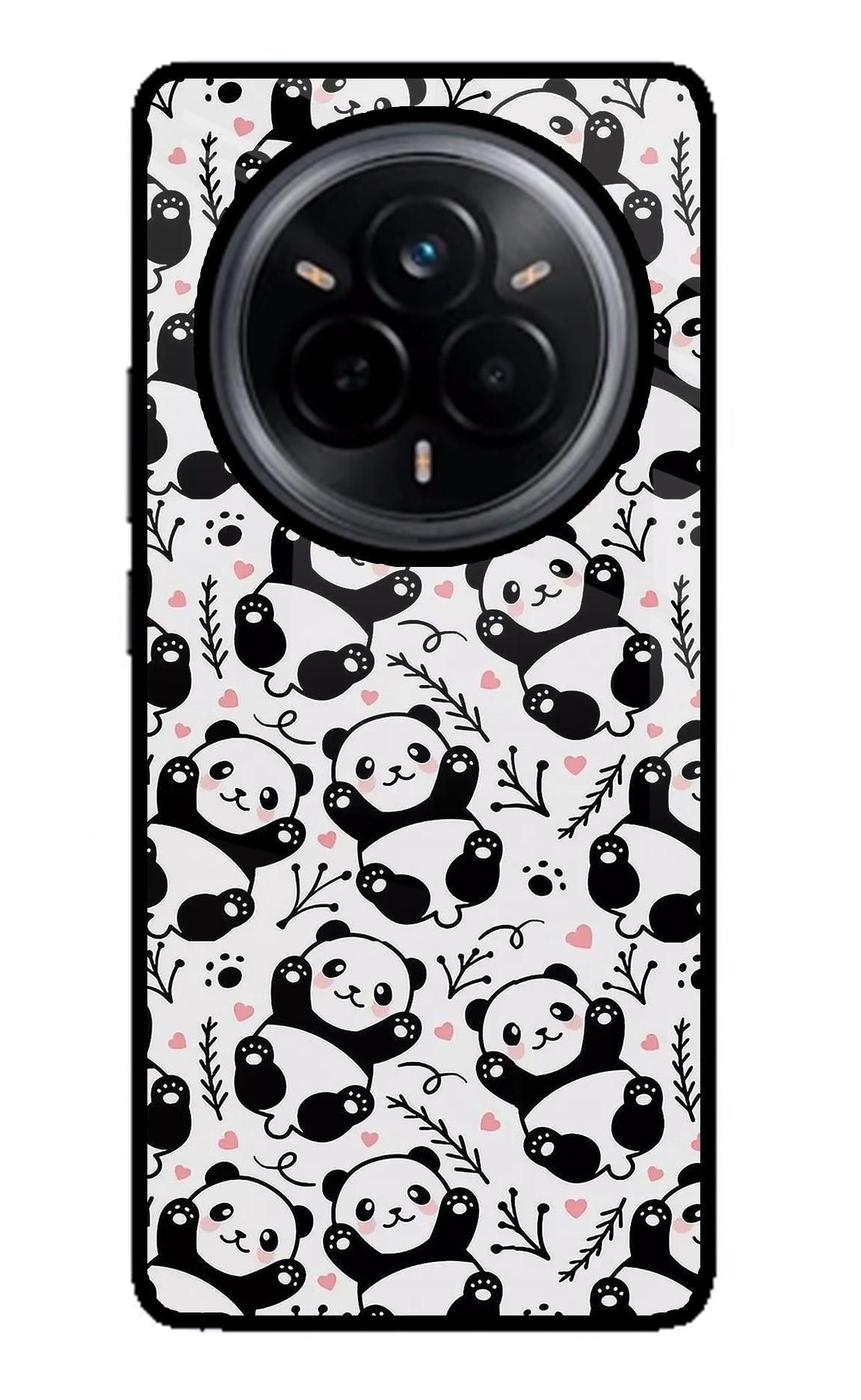 Cute Panda Realme 14 Pro 5G Glass Case