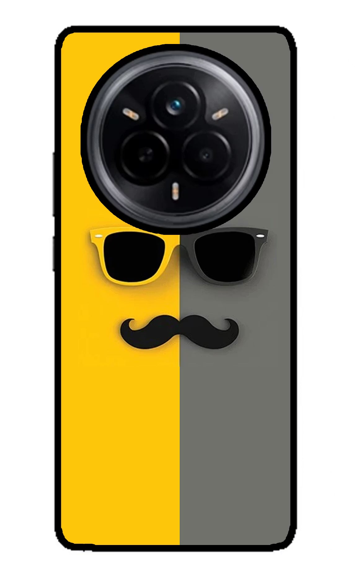 Sunglasses with Mustache Realme 14 Pro 5G Back Cover