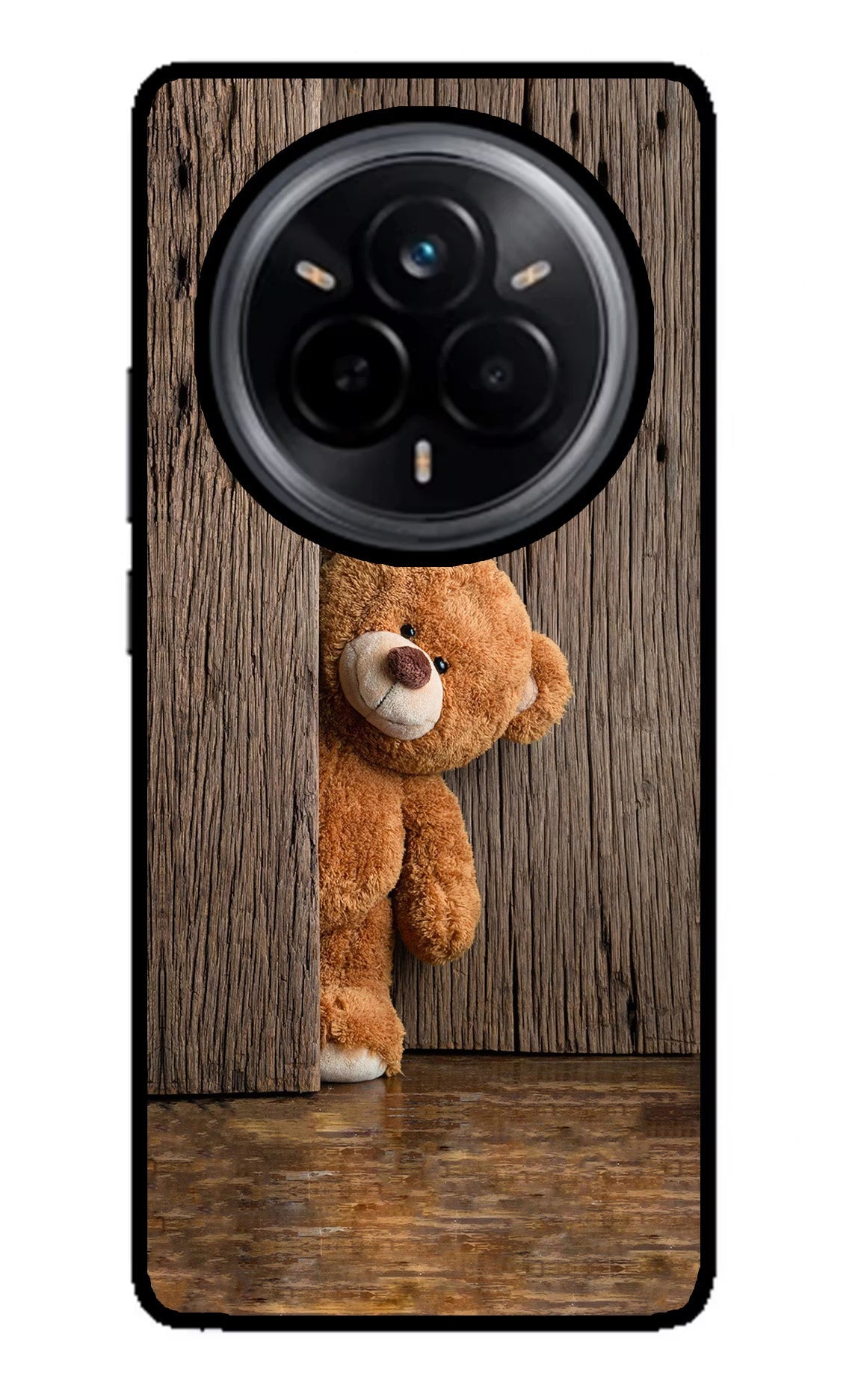Teddy Wooden Realme 14 Pro 5G Glass Case