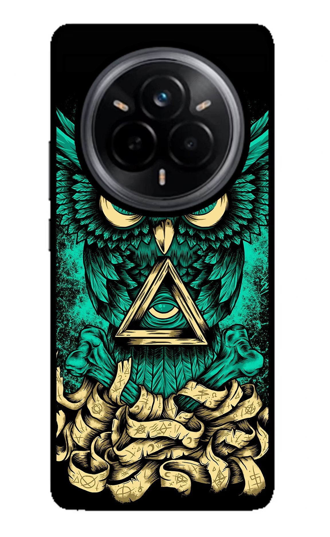 Green Owl Realme 14 Pro 5G Glass Case