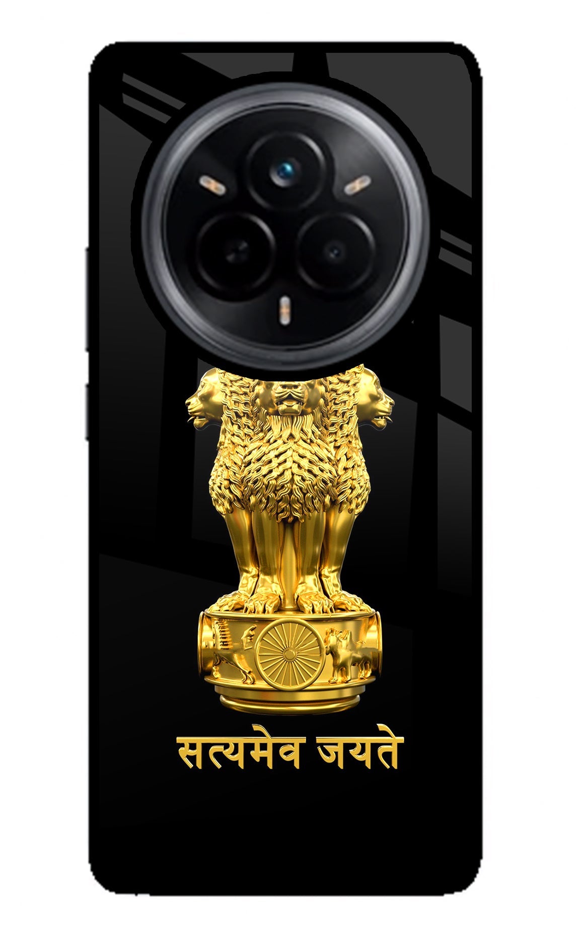 Satyamev Jayate Golden Realme 14 Pro 5G Back Cover