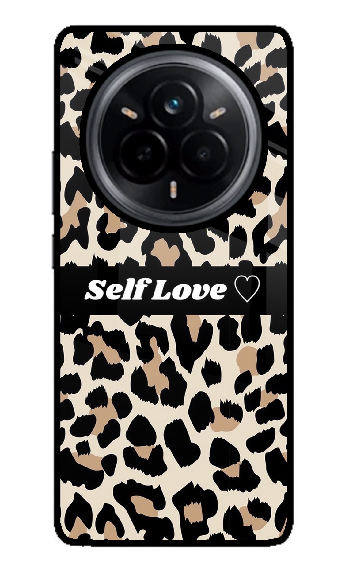Leopard Print Self Love Realme 14 Pro 5G Glass Case