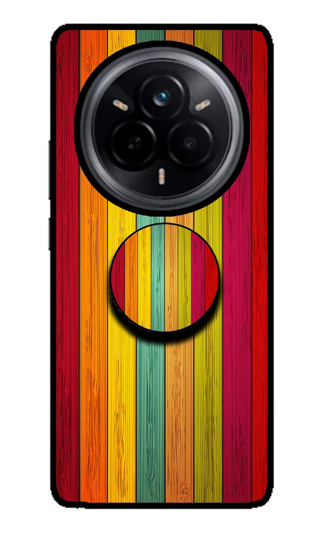 Multicolor Wooden Realme 14 Pro 5G Pop Case