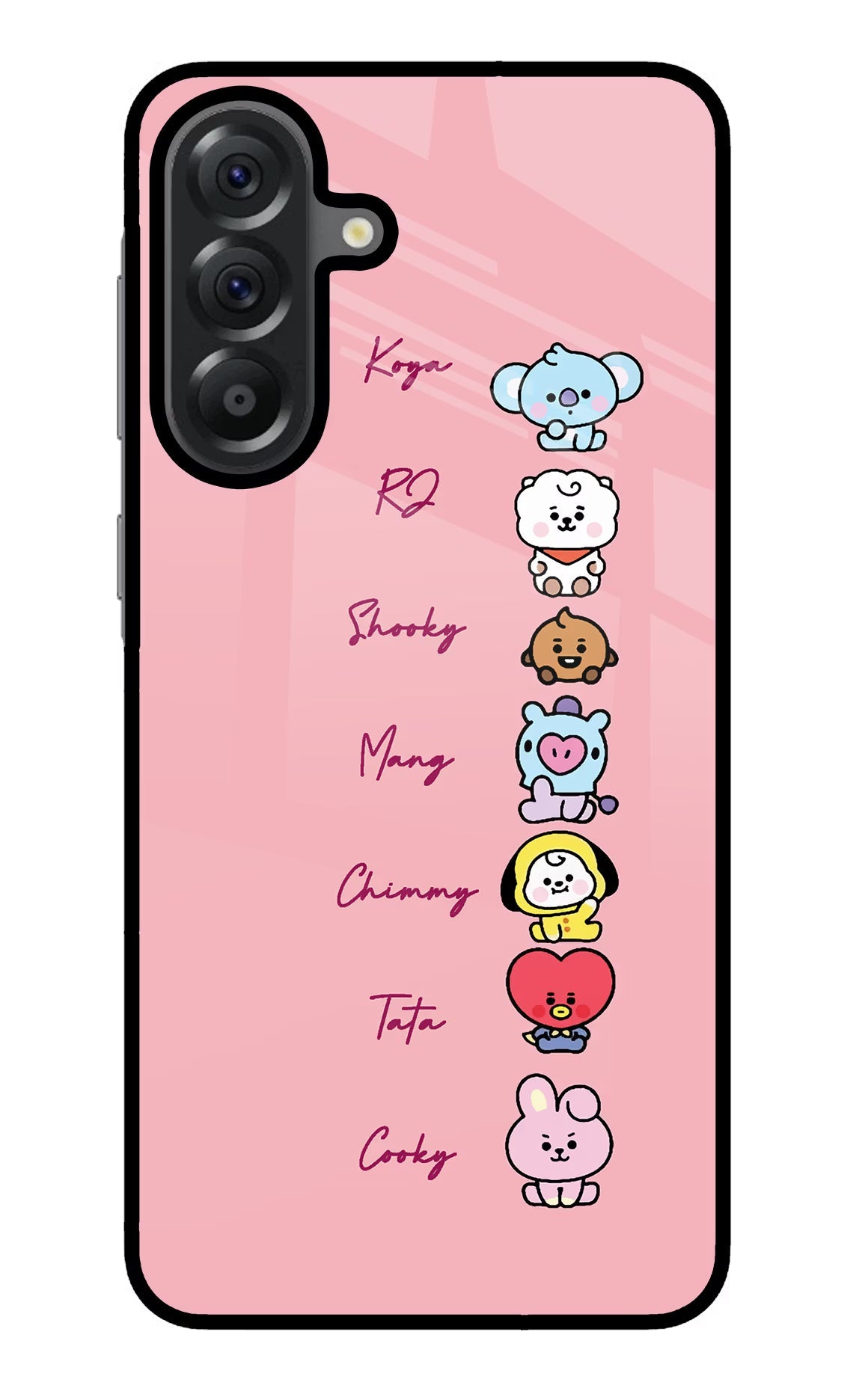 BTS names Samsung A56 5G Glass Case