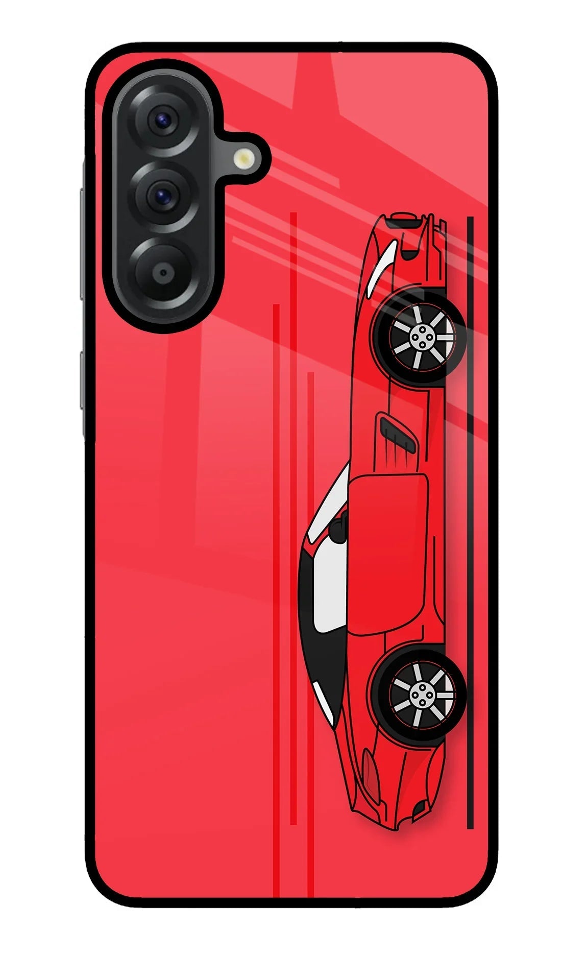 Red Velocity Samsung A56 5G Glass Case