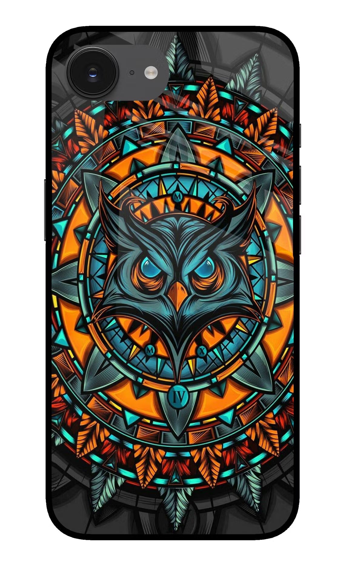 Angry Owl Art iPhone 16e Back Cover