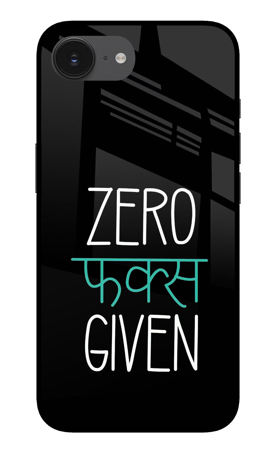 Zero Fucks Given iPhone 16e Glass Case