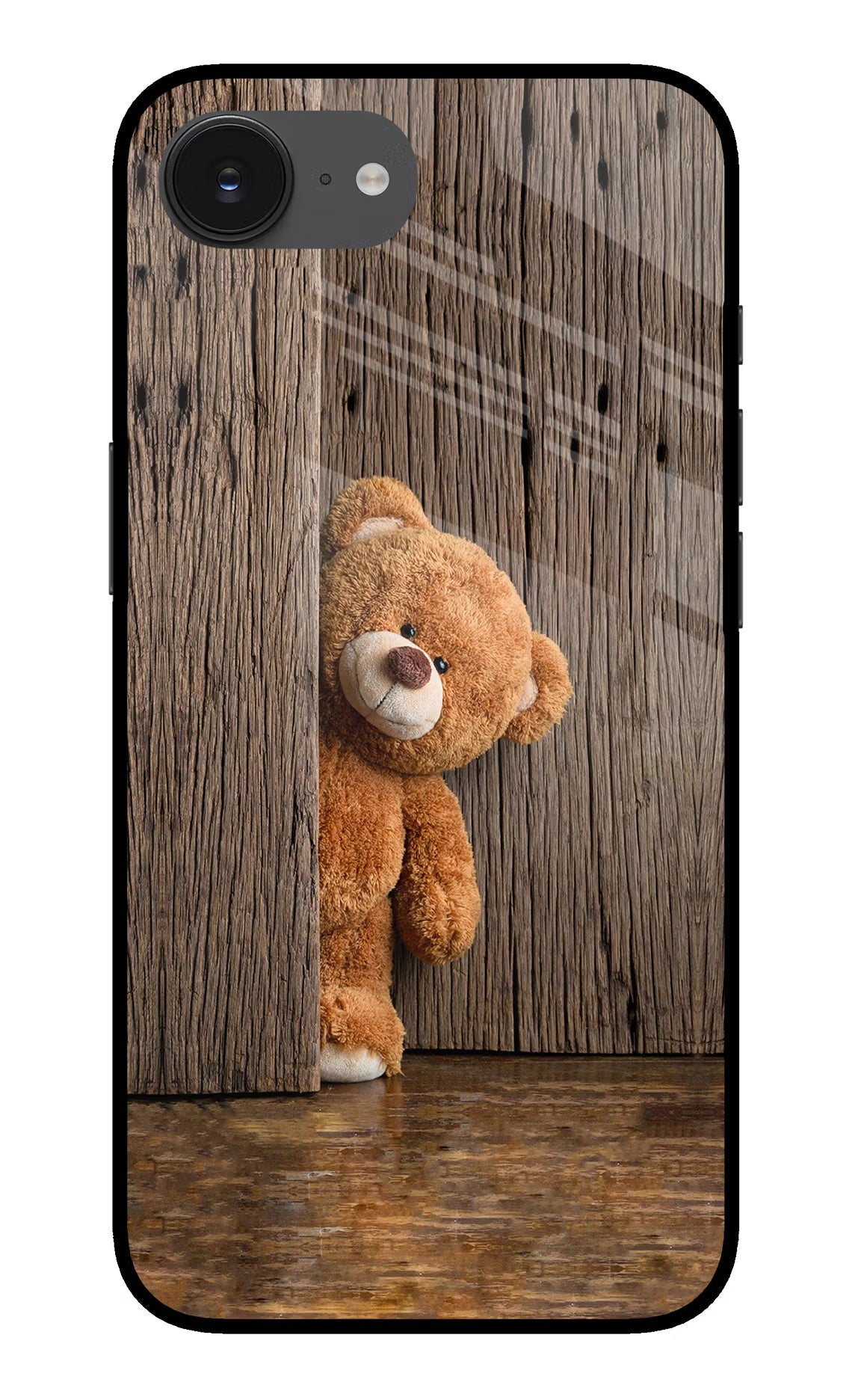 Teddy Wooden iPhone 16e Back Cover