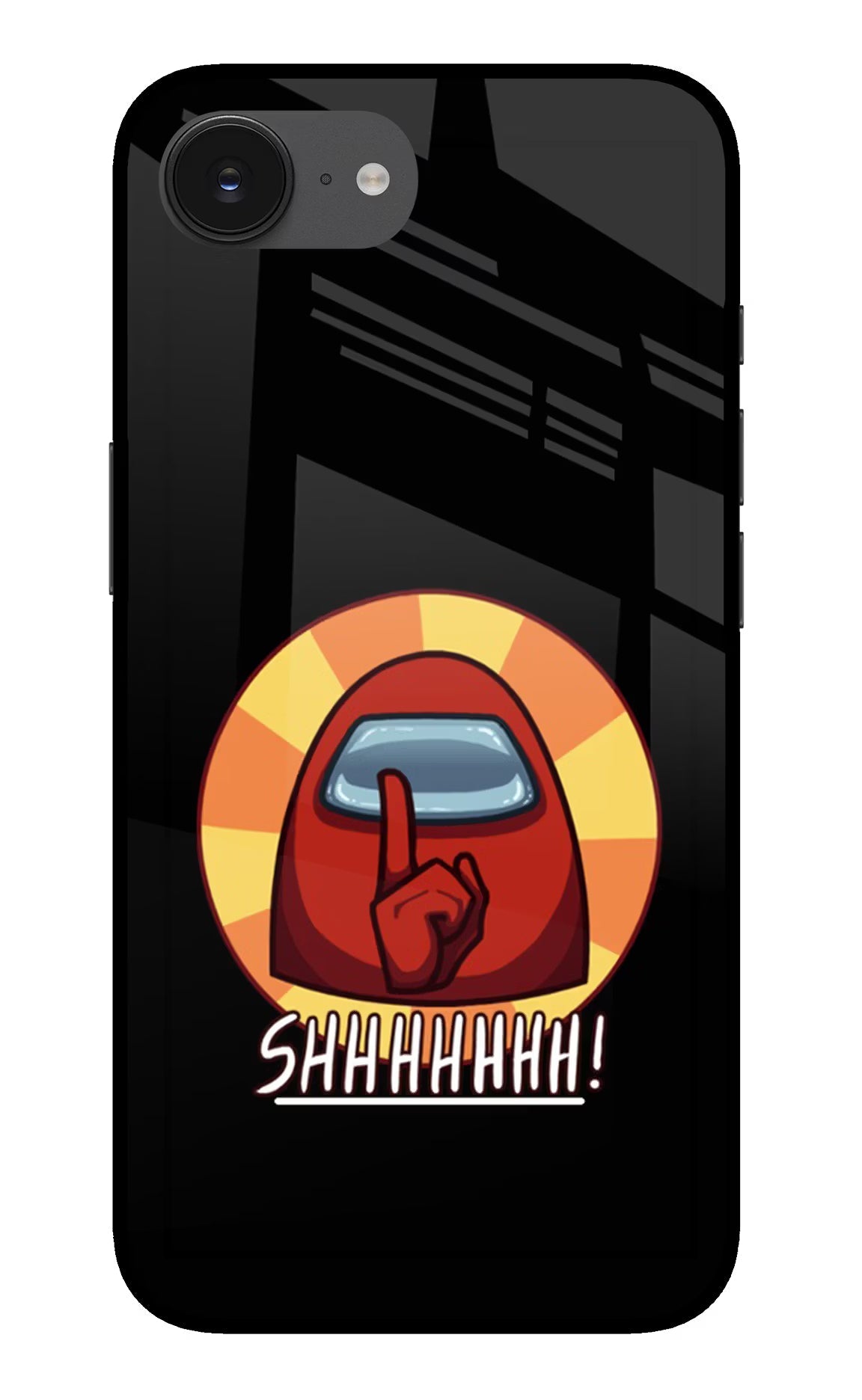 Among Us Shhh! iPhone 16e Glass Case